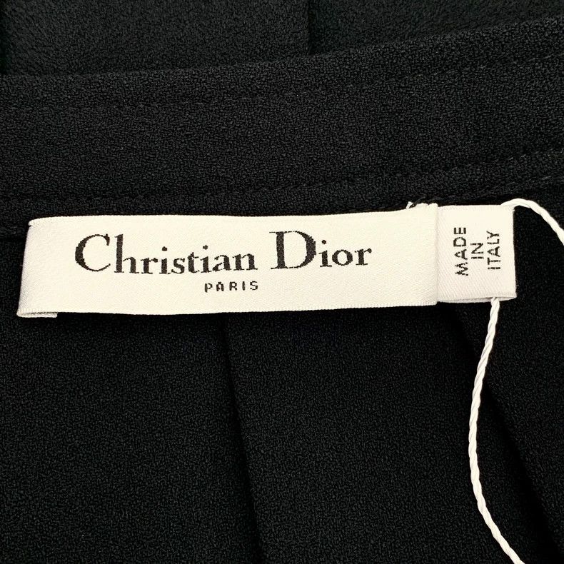 Dior Dior Black side button pleated casual short skirt Size 42" / US 20 - 6 Thumbnail