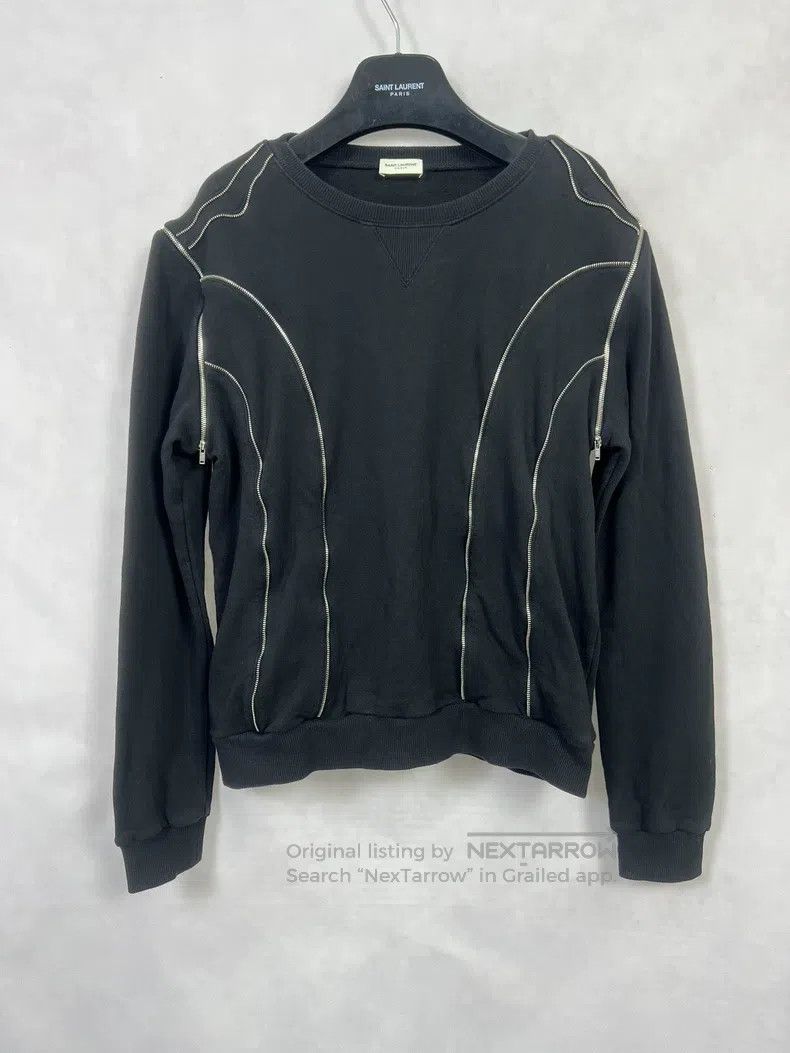 Saint Laurent Paris Saint Laurent Paris Multi-Zip Hoodie Size US XL / EU 56 / 4 - 1 Thumbnail