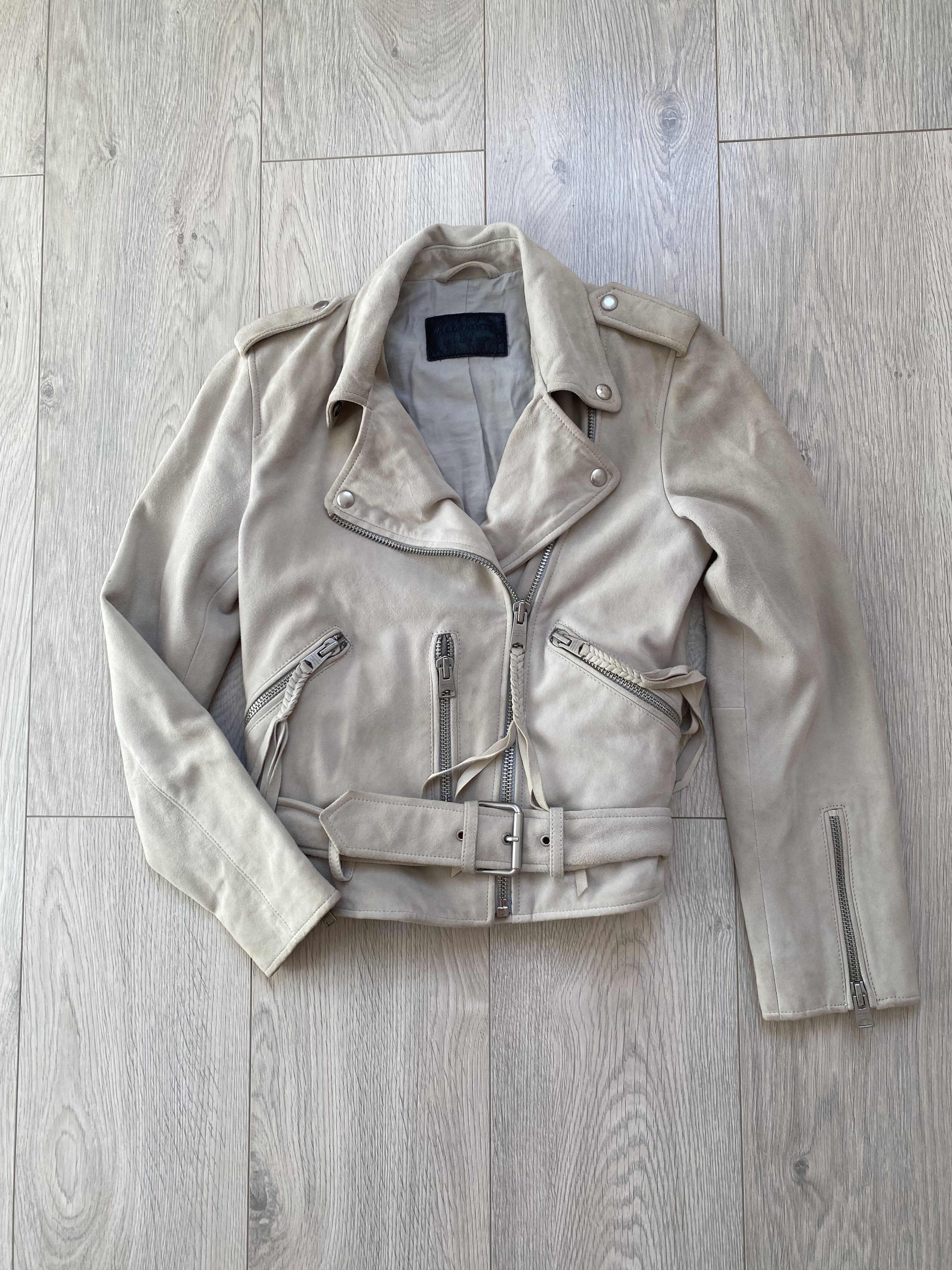 Allsaints Allsaints Plait Balfern Biker Leather Jacket Size S Size S / US 4 / IT 40 - 2 Thumbnail