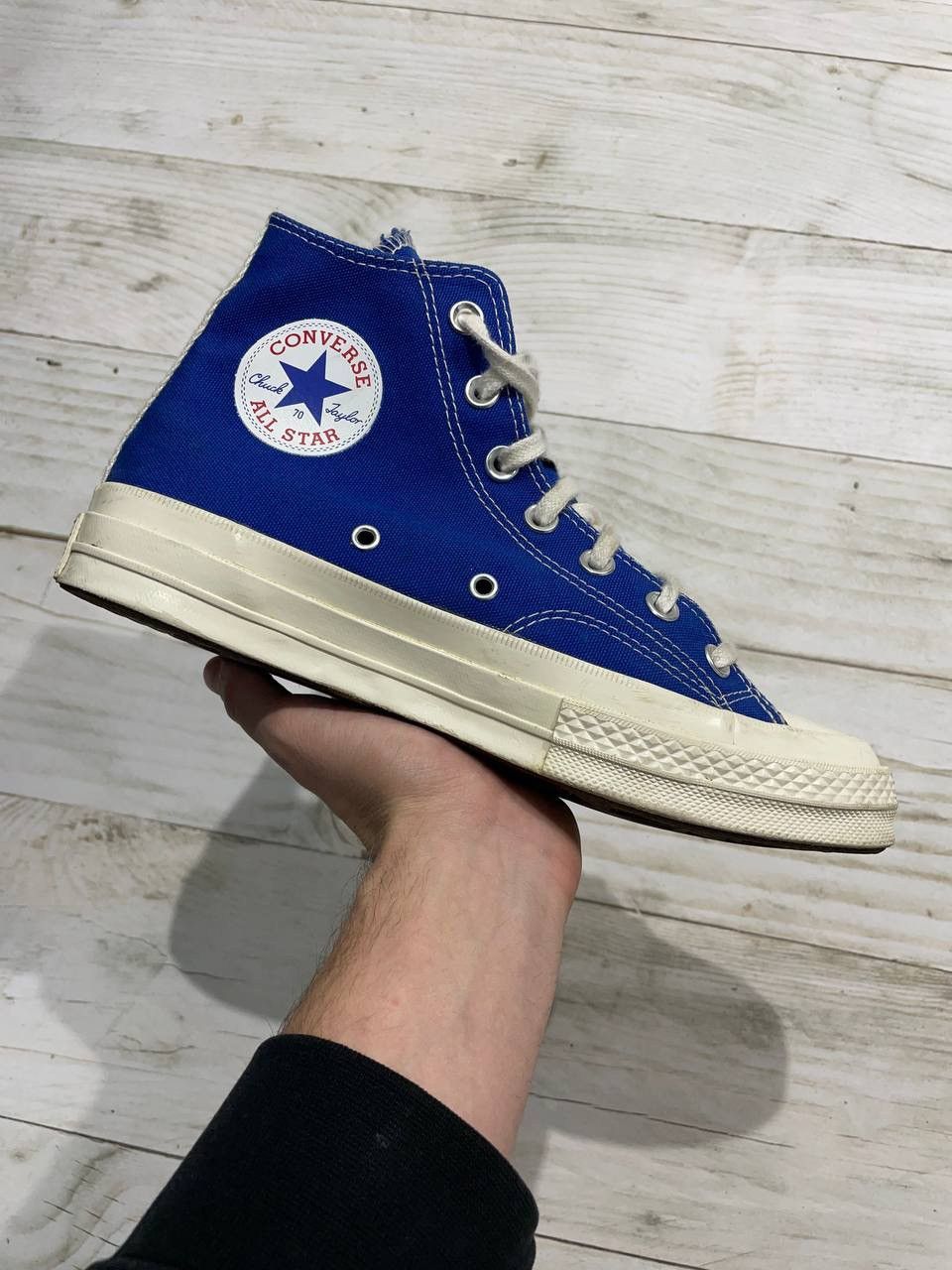 Comme des Garcons Comme Des Garçons Play x Converse High Top Sneakers Woman Size US 8 / IT 38 - 7 Thumbnail