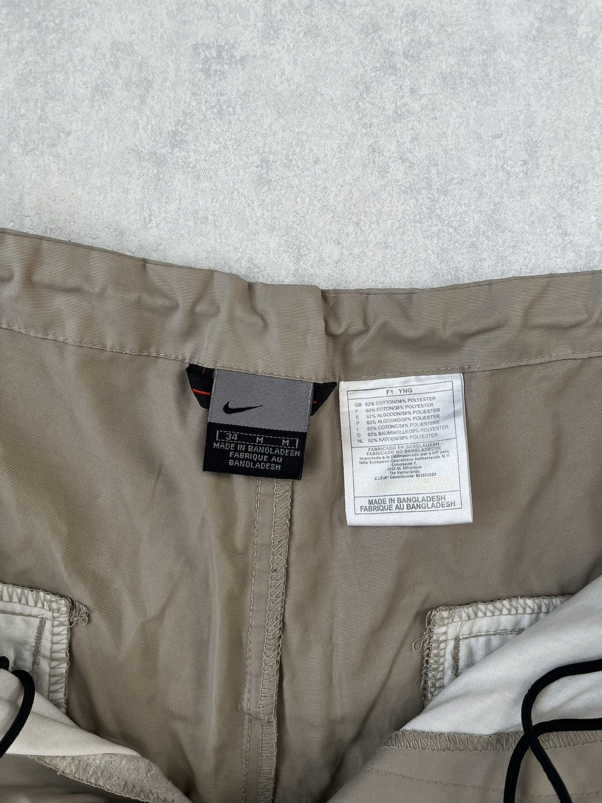 Nike × Vintage 90s Nike Swoosh Vintage Y2K Parachute Baggy Retro Sweatpants Size US 34 / EU 50 - 3 Thumbnail