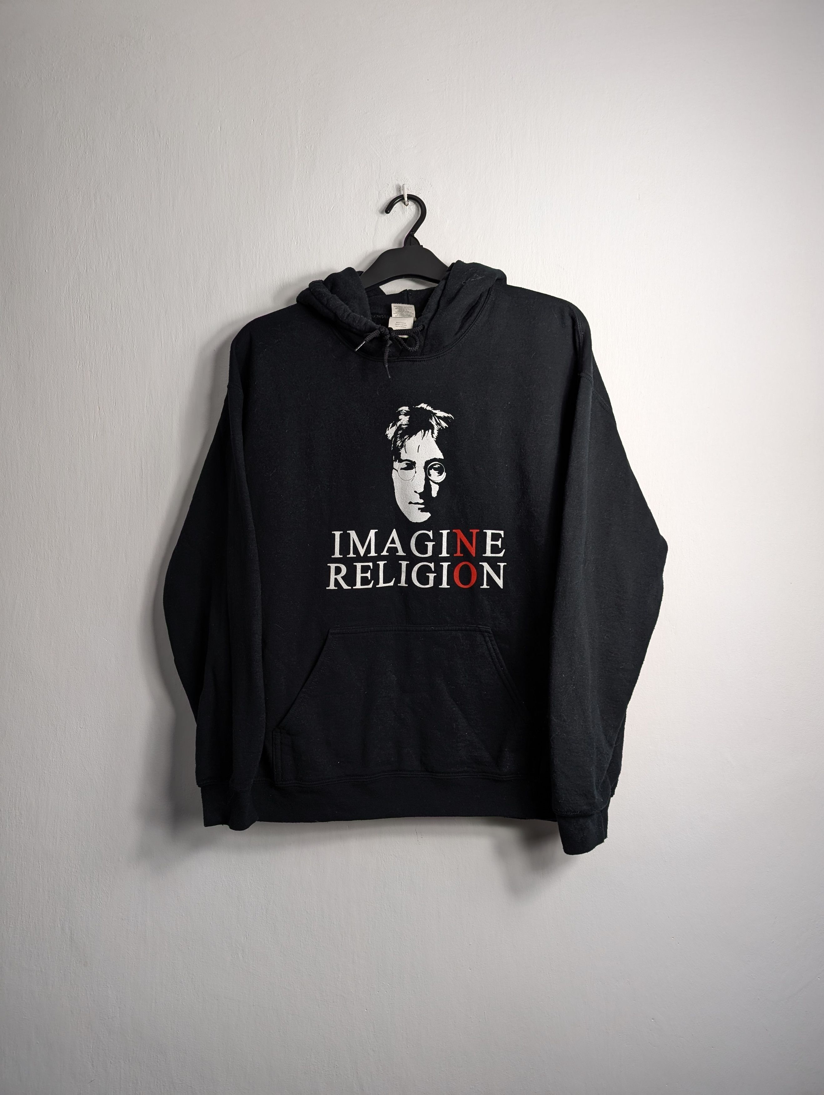 Band Tees Imagine Religion John Lennon Black Hoodie Size US L / EU 52-54 / 3 - 1 Thumbnail