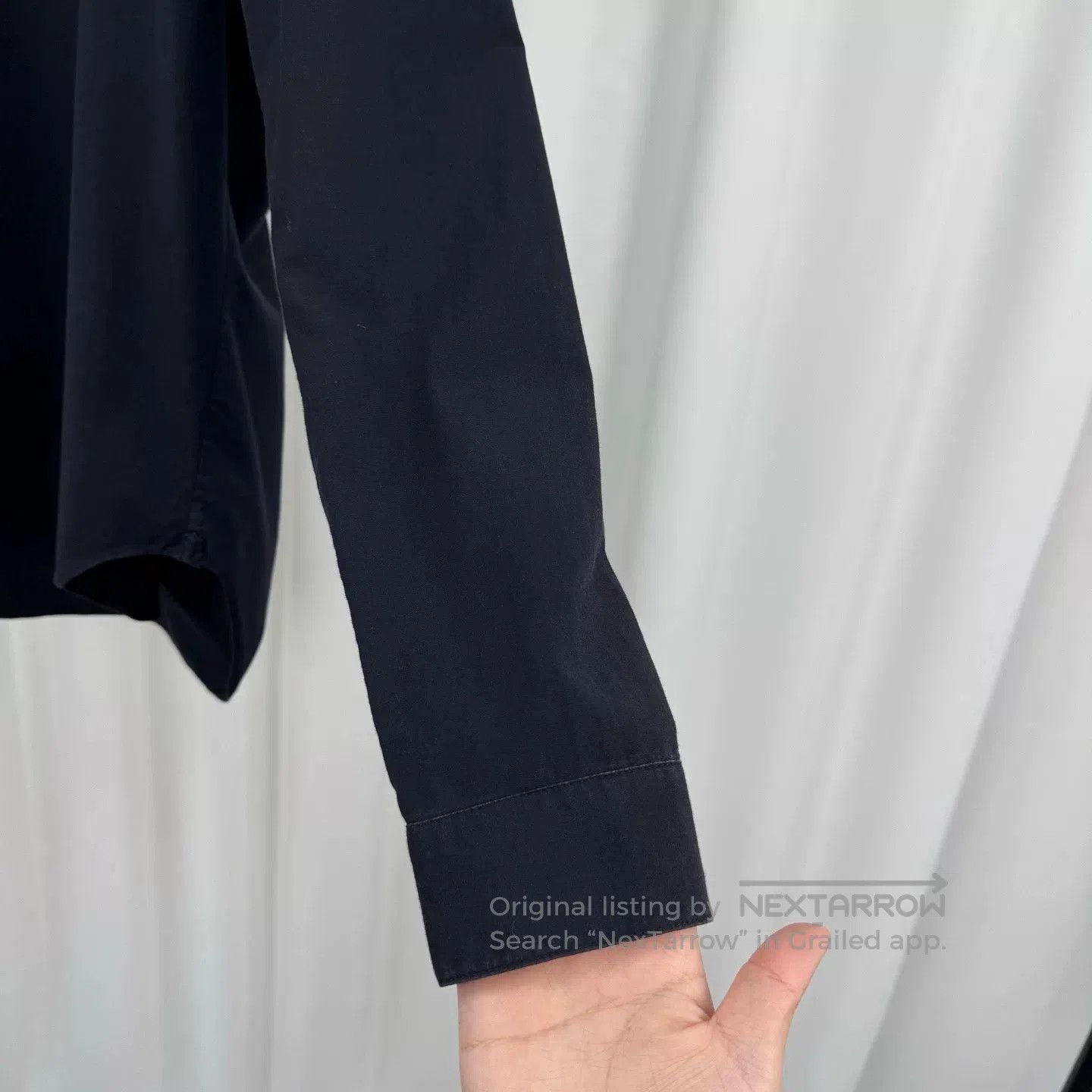 Rick Owens damir doma long sleeve shirt in dark color. Size US M / EU 48-50 / 2 - 4 Thumbnail