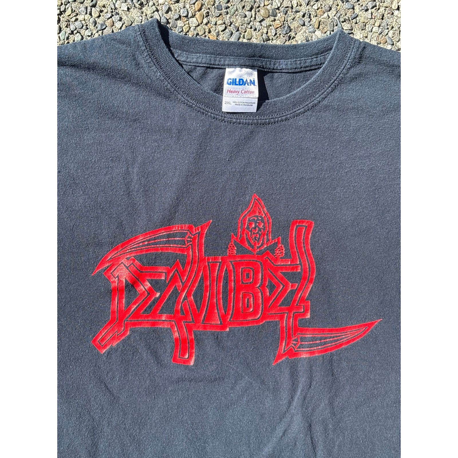 Gildan Decibel Magazine red black Logo grim reaper scythe XXL shirt Size US XXL / EU 58 / 5 - 2 Thumbnail