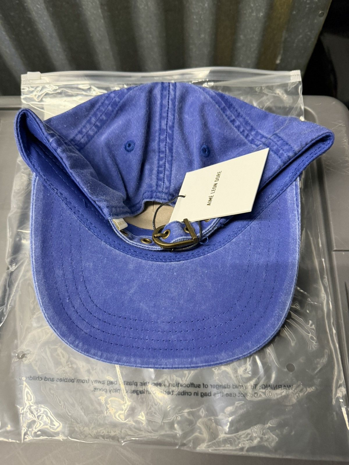 Aime Leon Dore Aime Leon Dore Washed Aimé Logo Hat Blue Size ONE SIZE - 4 Thumbnail