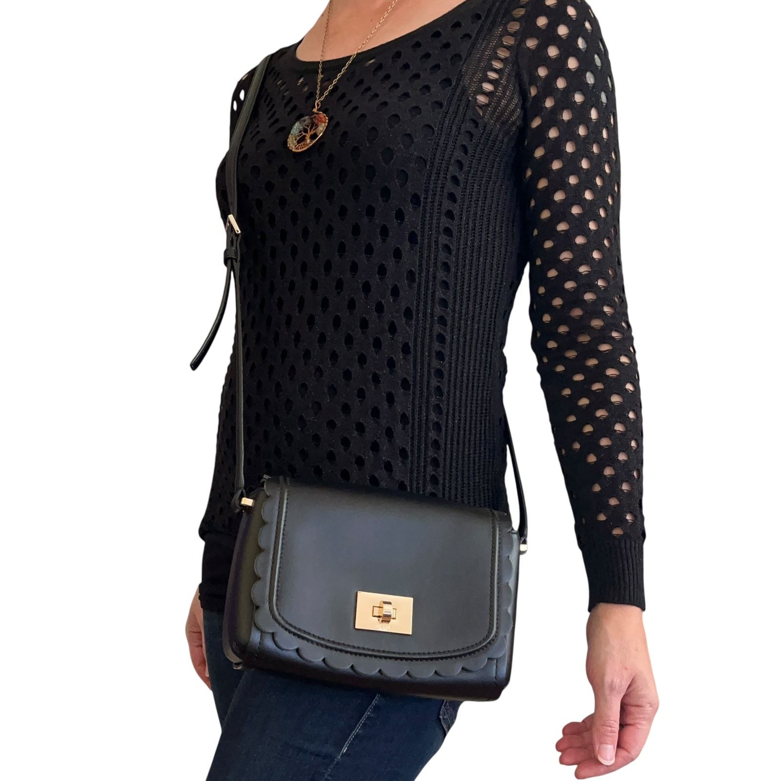 Kate Spade Kate Spade Maple Court Zani Black Leather Crossbody Bag Size ONE SIZE - 2 Thumbnail