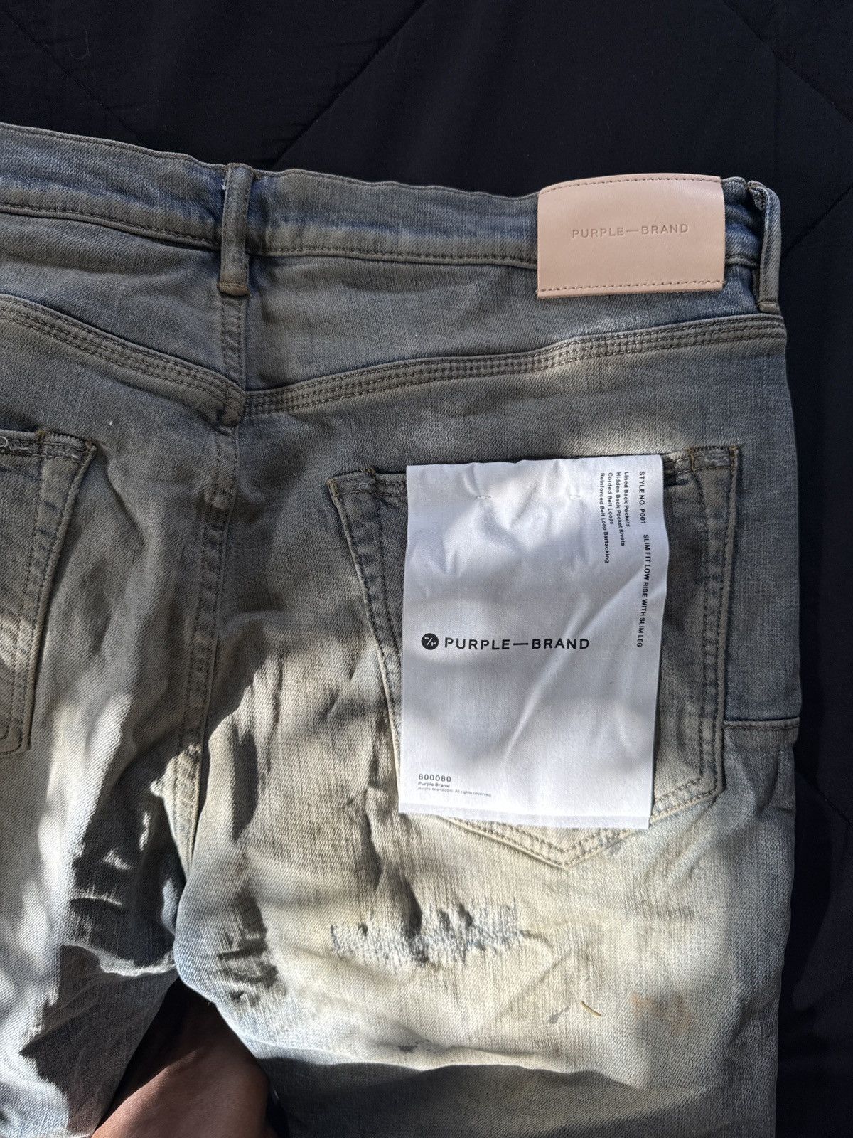 Purple Brand Purple Indigo Oil Repair Jeans Size US 36 / EU 52 - 5 Thumbnail