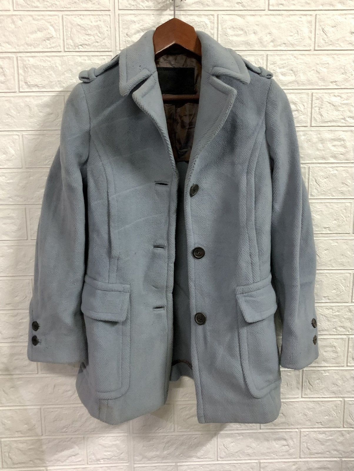 Prada Prada Wool dufflecoat Blue Size S / US 4 / IT 40 - 5 Thumbnail