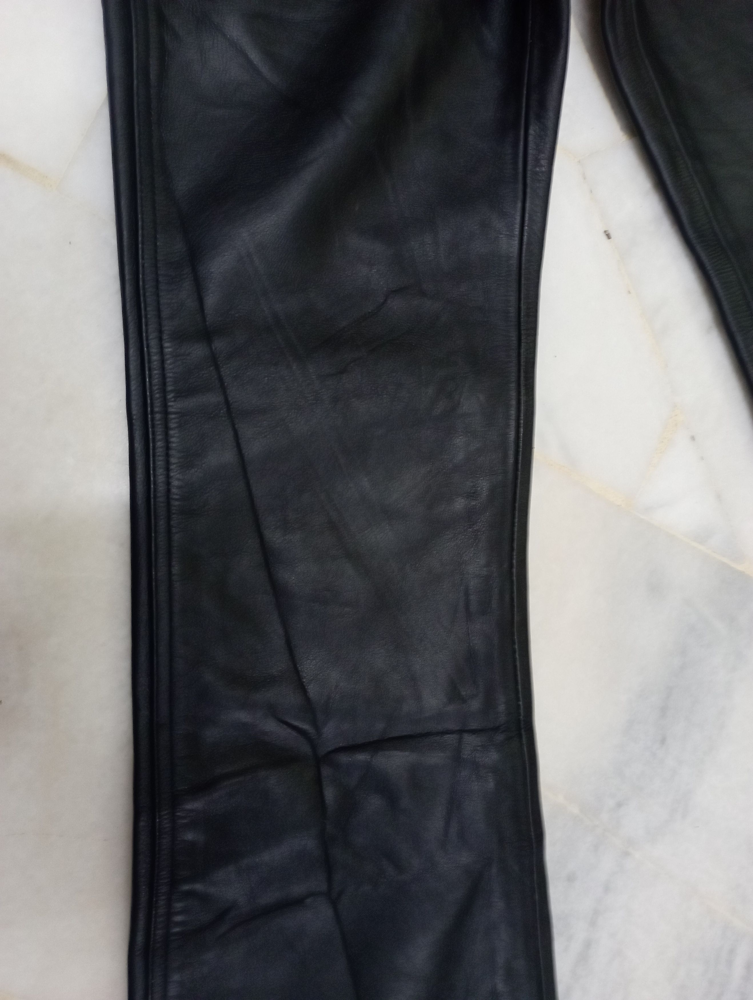 If Six Was Nine 2000s Japanese Archieve Cow Leather MET'Z Fl6 Flare Jeans Size US 28 / EU 44 - 7 Thumbnail