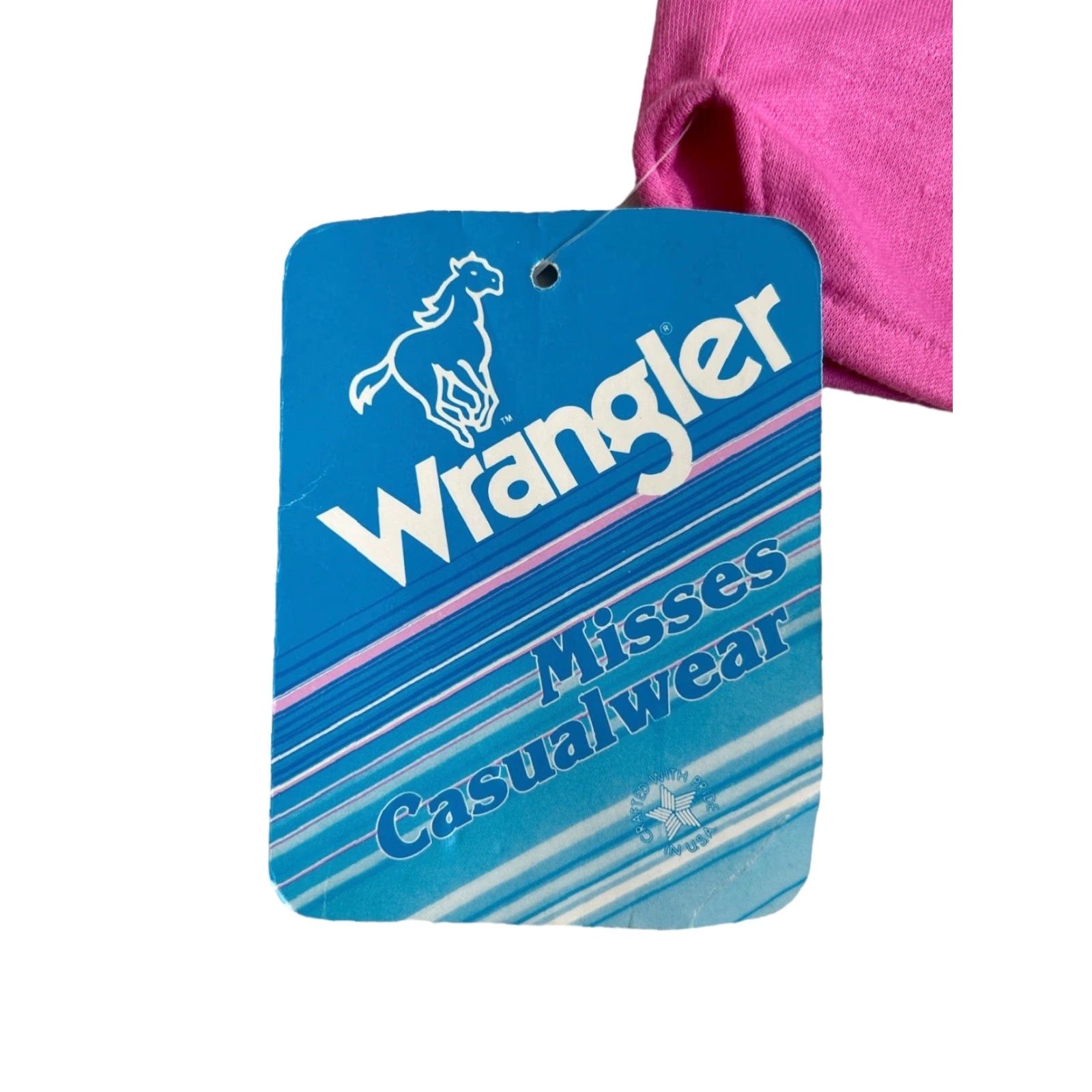 Wrangler VINTAGE Wrangler Shorts Womens L Deadstock NWT 80s Made in USA Pink USA Athletic Cotton/Polyester 2" Inseam Girls/Mens? Size 36" / US 14 / IT 50 - 3 Thumbnail