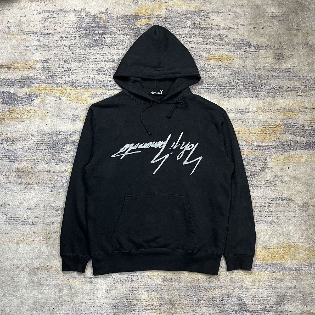 Ground Y × Yohji Yamamoto Ground Y Yohji Yamamoto spell out big logo hoodie Size US M / EU 48-50 / 2 - 1 Thumbnail