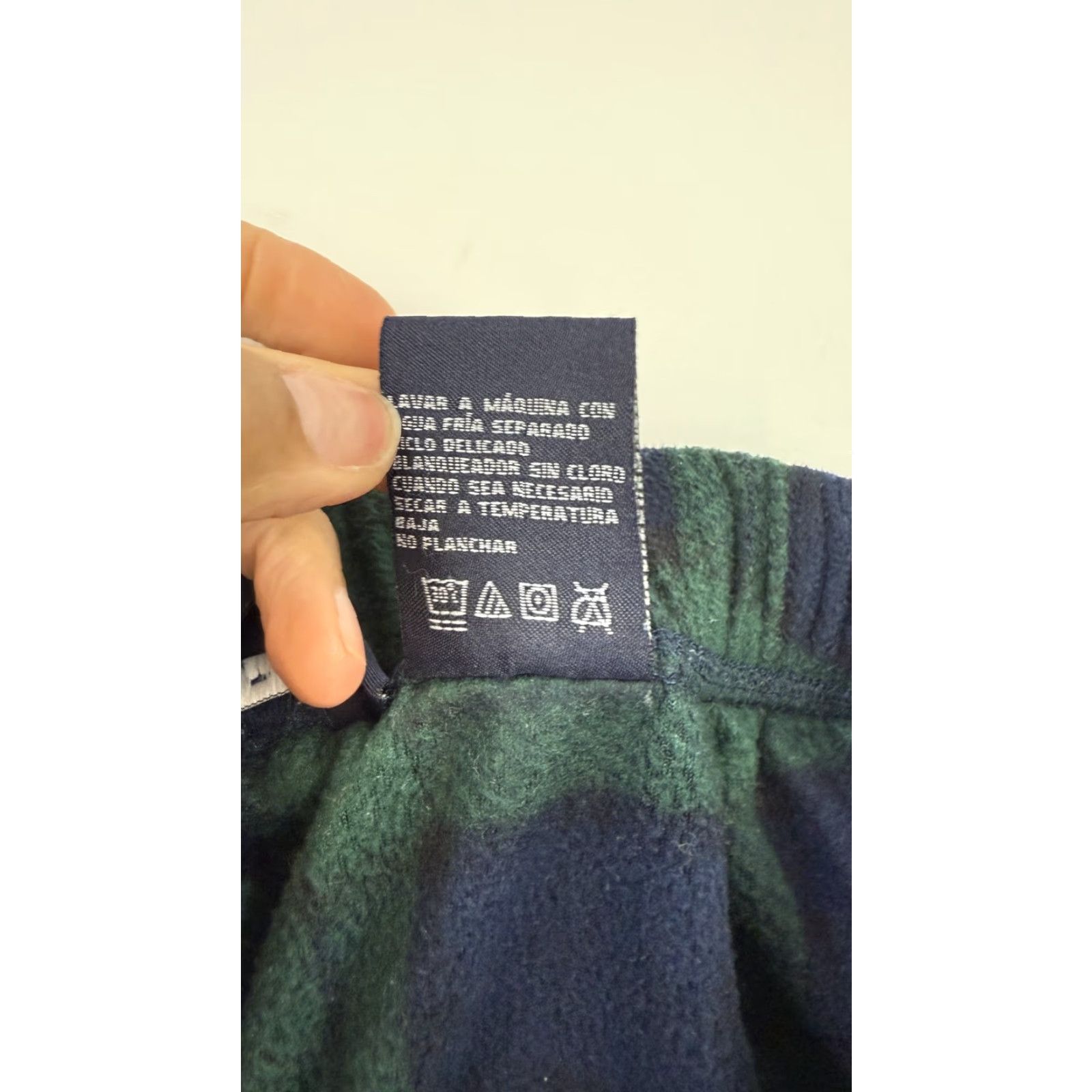 Nautica Nautica Sleepwear Pants Mens Medium Green Blue Plaid Fleece Lounge Pajama Cozy Size US 31 - 6 Thumbnail