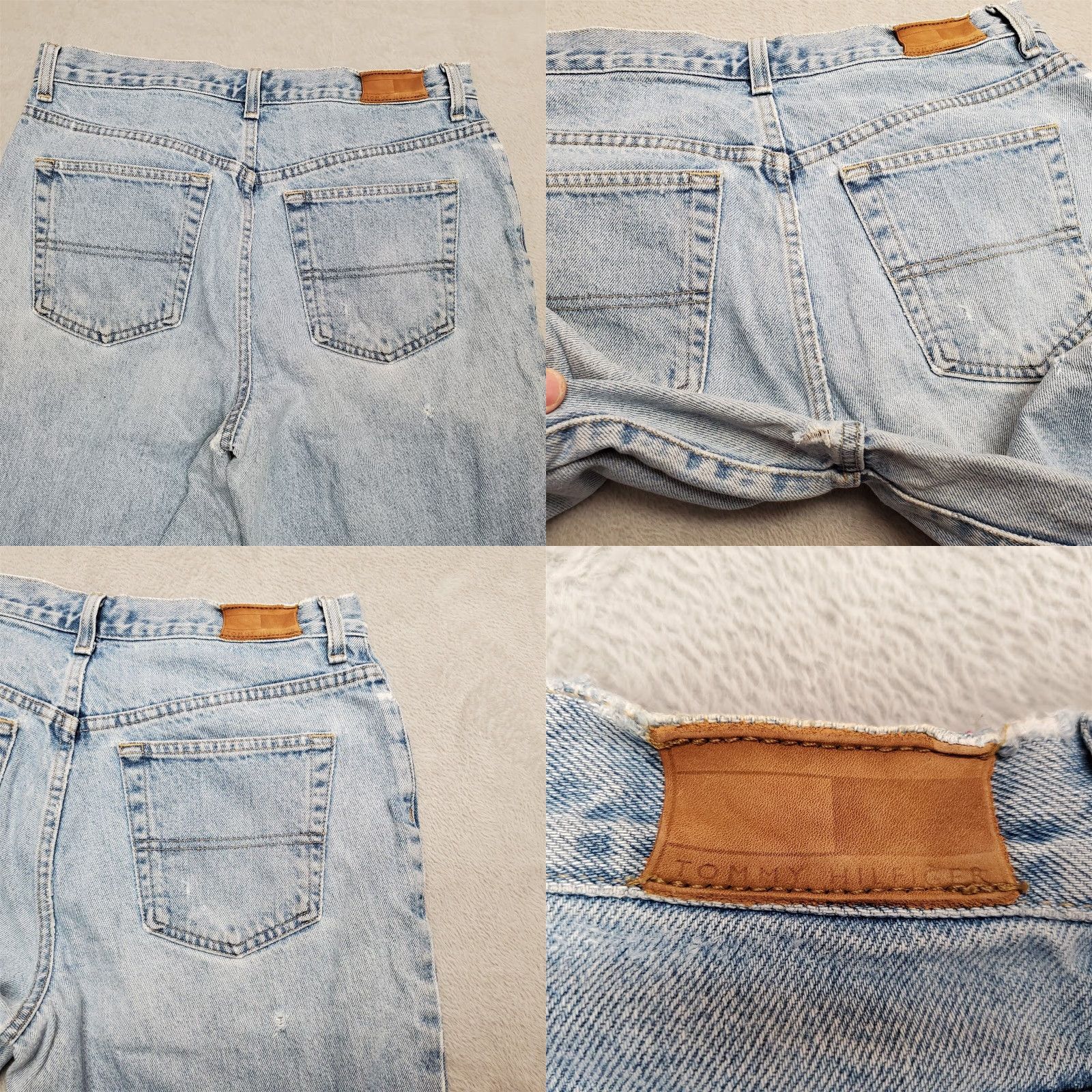 Tommy Hilfiger Tommy Hilfiger Jeans Mens 32X31 Blue Denim Straight Leg Faded Light Wash Pants Size US 32 / EU 48 - 8 Thumbnail