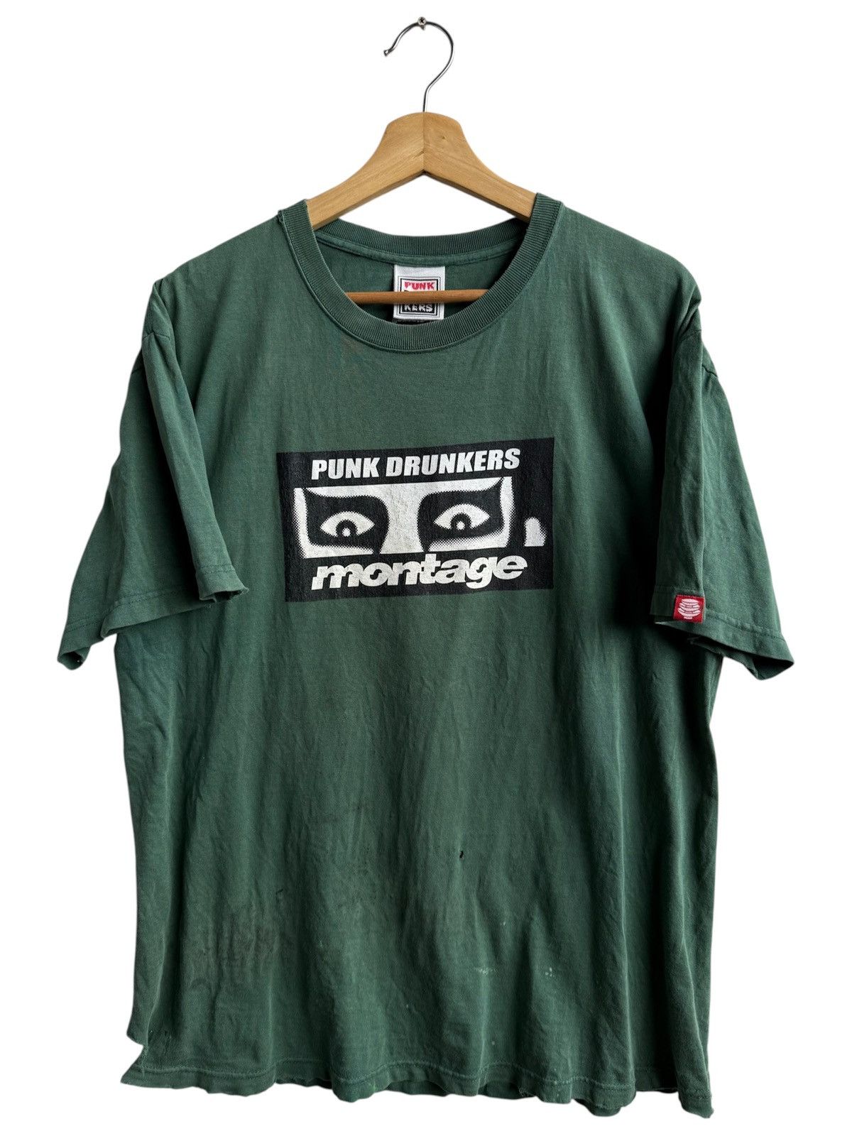 Japanese Brand Vintage Trashed Montage Punk Drunkers tee Size US L / EU 52-54 / 3 - 2 Thumbnail
