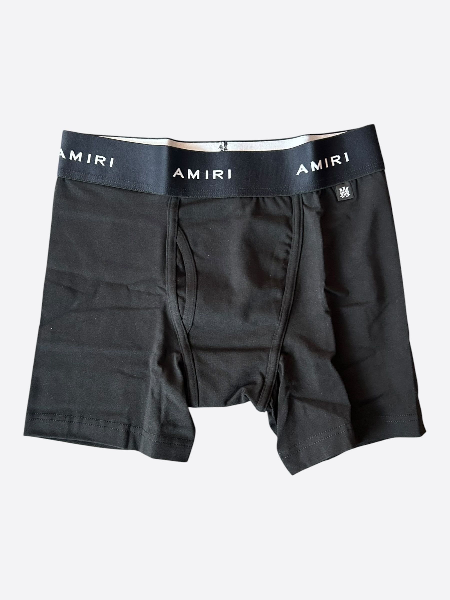 Amiri Amiri Black & White Repeat Logo Boxershorts Size 40 - 1 Thumbnail