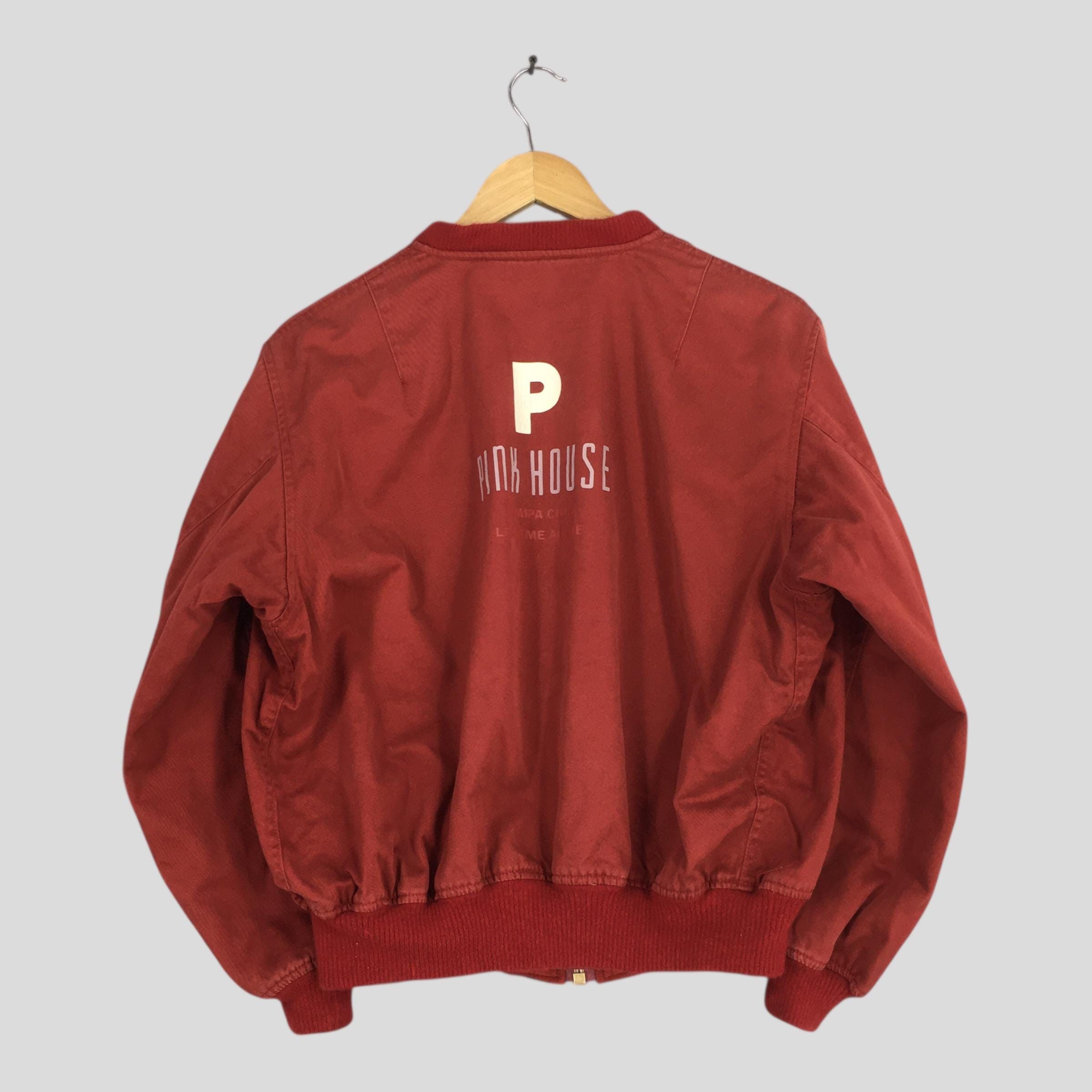 Pink House Vintage Pink House Japan Red Bomber Jacket Medium Size US M / EU 48-50 / 2 - 7 Thumbnail
