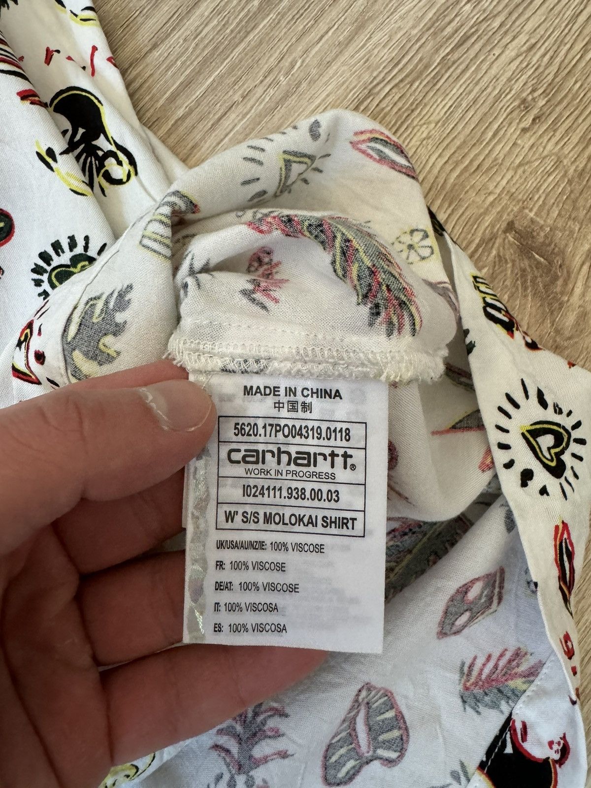 Carhartt × Carhartt Wip Carhartt WIP Overprinted W’ Molokai Short Sleeve Shirt Size L / US 10 / IT 46 - 5 Thumbnail