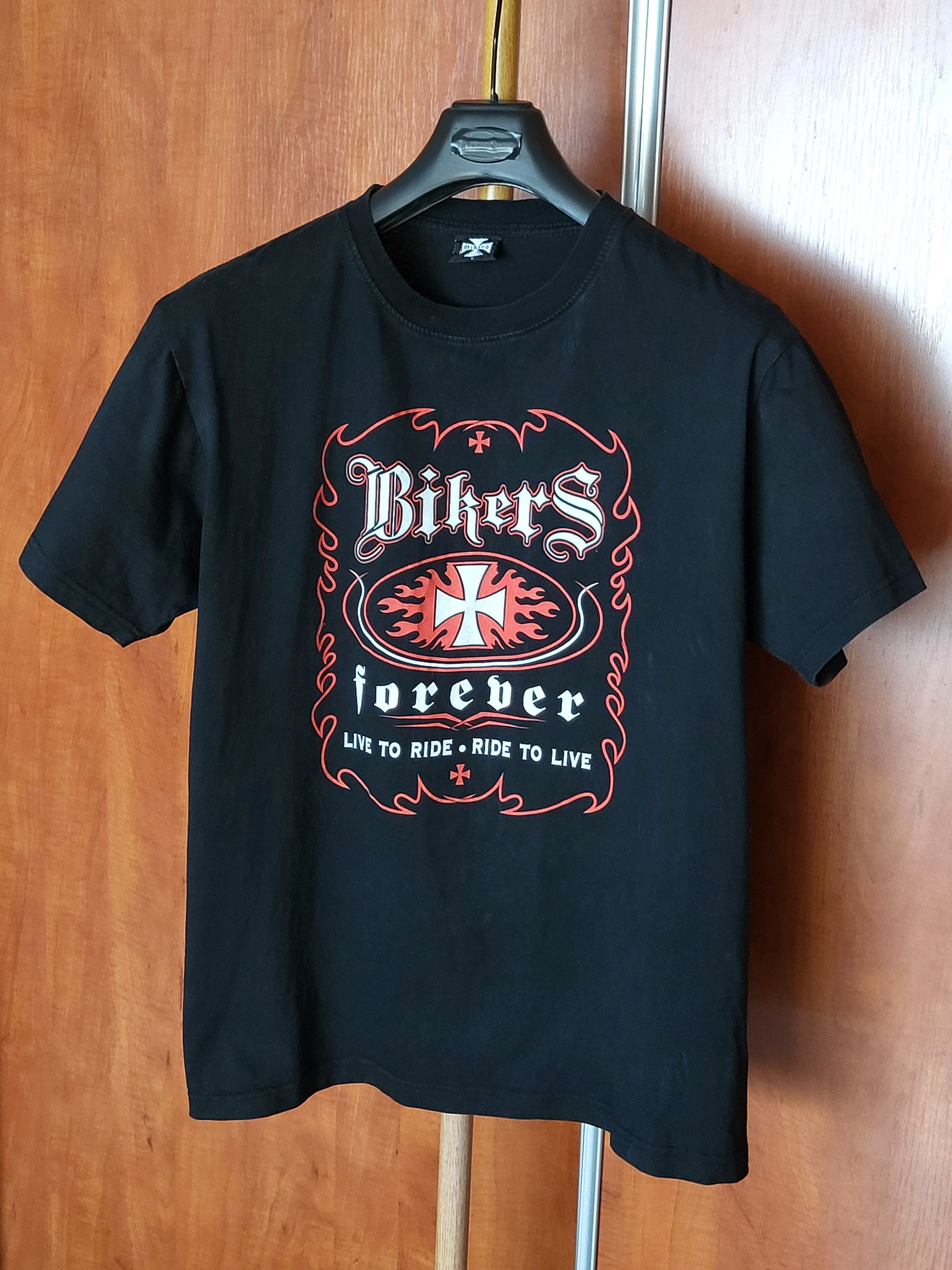 Vintage Vintage T Shirt BIKERS Size US L / EU 52-54 / 3 - 2 Thumbnail