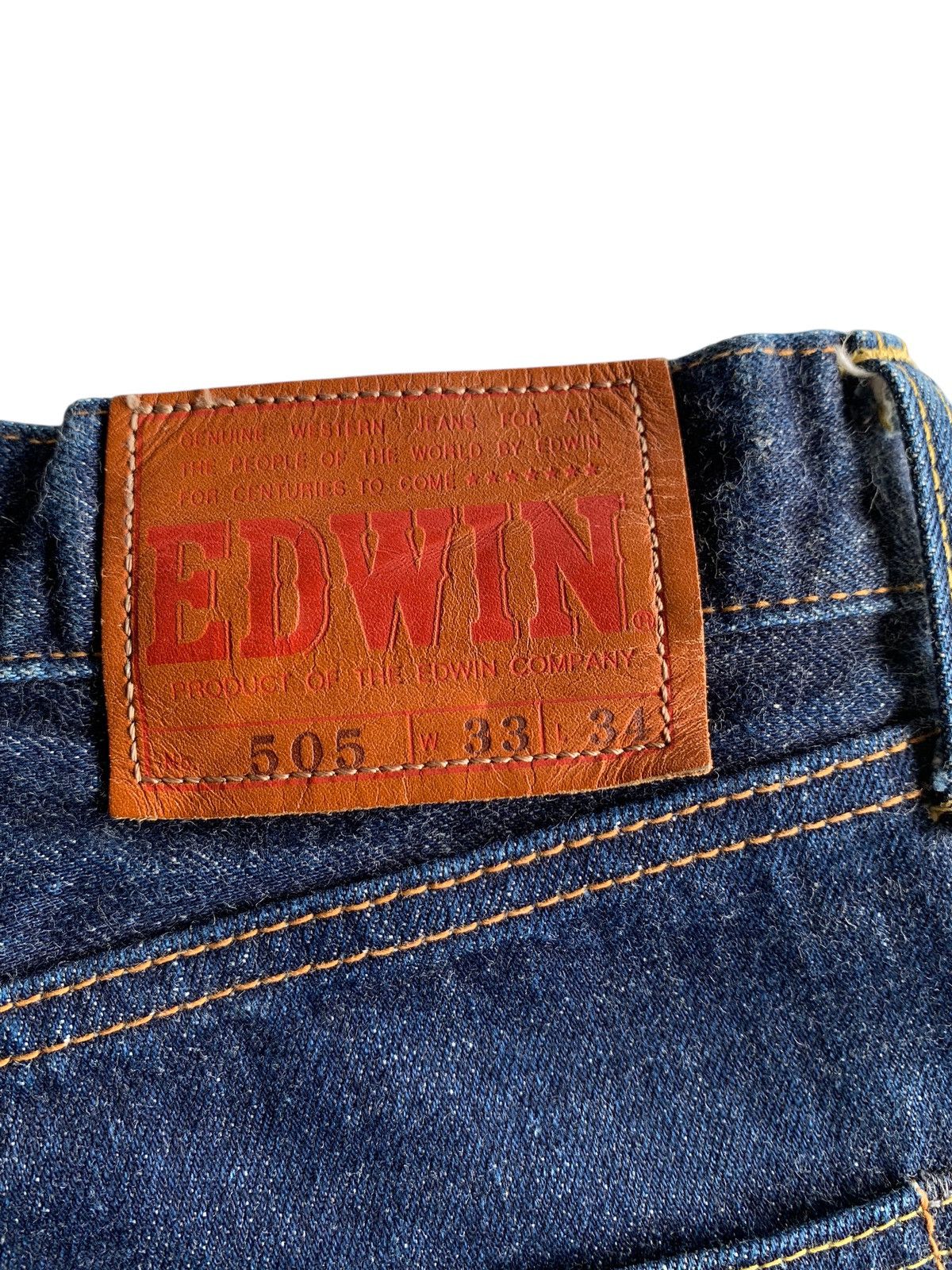 Japanese Brand VINTAGE EDWIN 505 SELVEDGE BAGGY JAPANESE DENIM Size US 32 / EU 48 - 11 Thumbnail