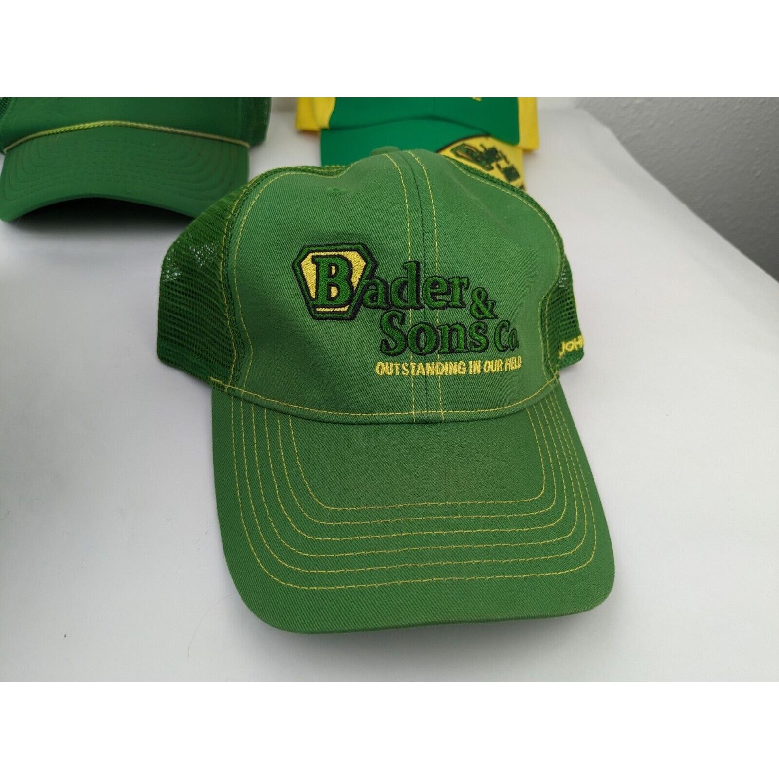 John Deere 5 John Deere Hats Yellow Green Deer Logo Farm Baseball Caps Size ONE SIZE - 4 Thumbnail