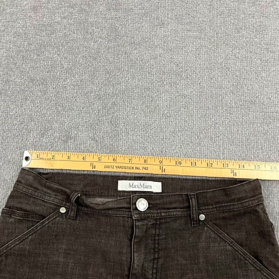 Max Mara Max Mara Pants US 8 W30 L28 Brown Slim Leg Ankle Zip Trousers Casual Work Womens Size 30" / US 8 / IT 44 - 3 Thumbnail