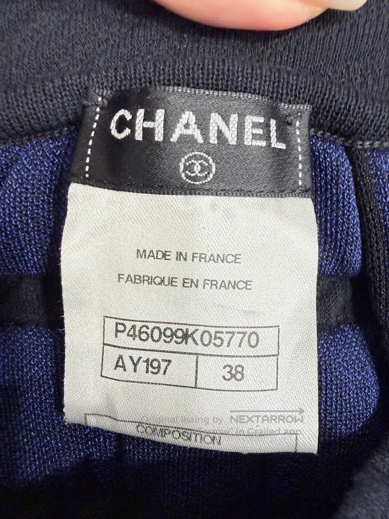 Chanel Chanel Black and blue and purple skirt Size 25" / US 0 / IT 36 - 3 Thumbnail