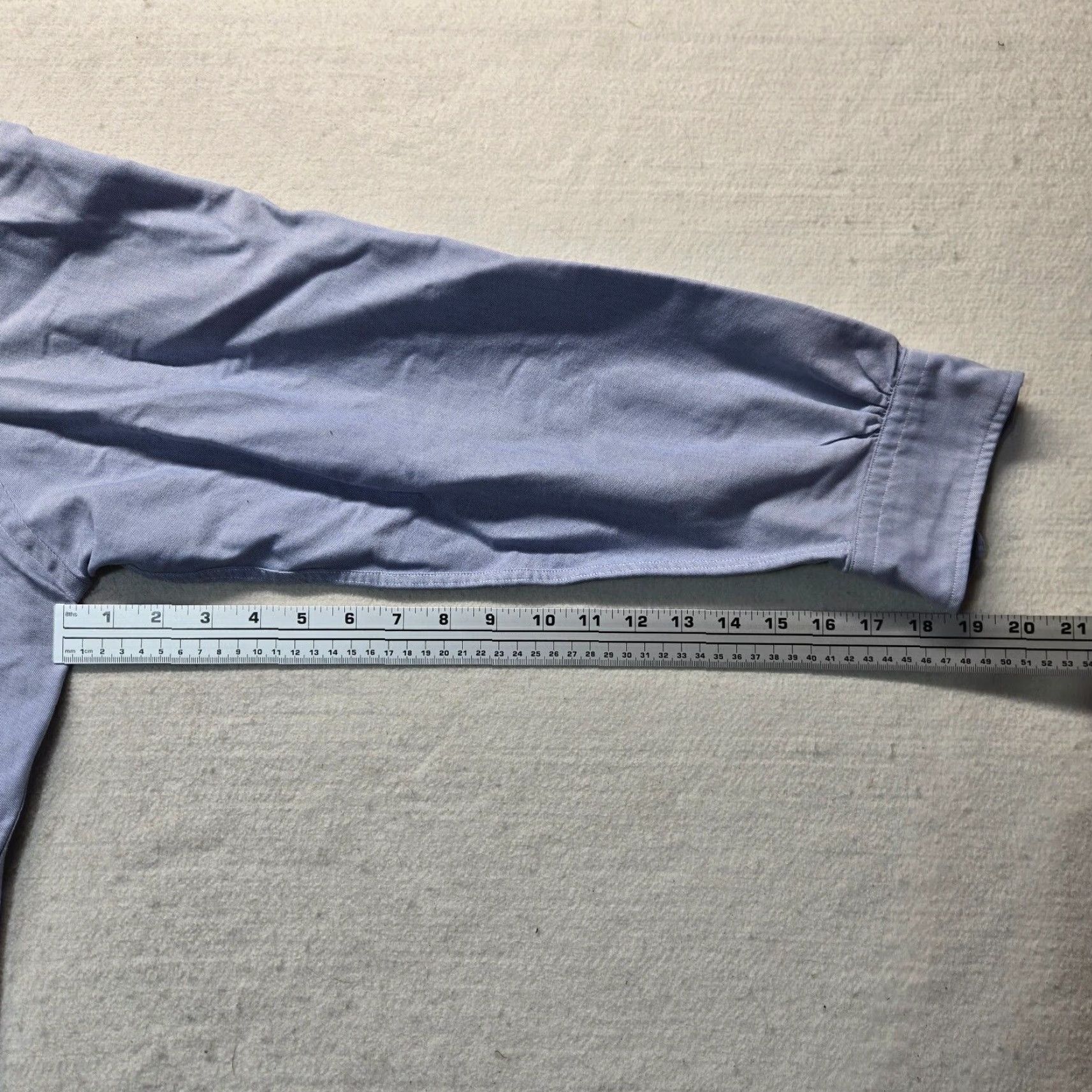 Brooks Brothers Brooks Brothers Shirt Button-Up Blue Long Sleeve Cotton Adult Size 16.5 Regular Mens Size 42R - 5 Thumbnail
