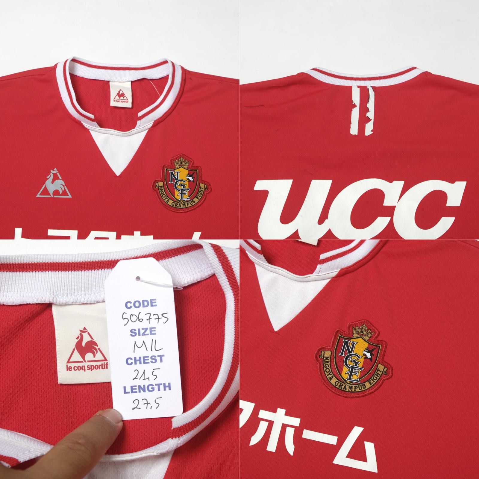 Le Coq Sportif 2010s Nagoya Grampus Training Shirt (M/L) Size US M / EU 48-50 / 2 - 4 Thumbnail