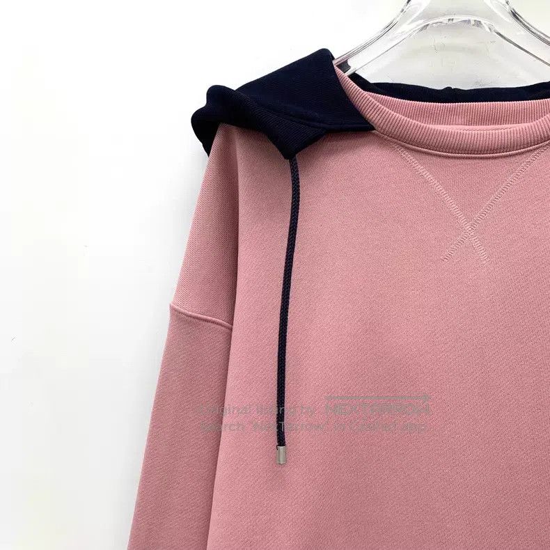 Loewe Loewe Pink logo embroidered cotton hooded drawstring long Size XL / US 12-14 / IT 48-50 - 3 Thumbnail