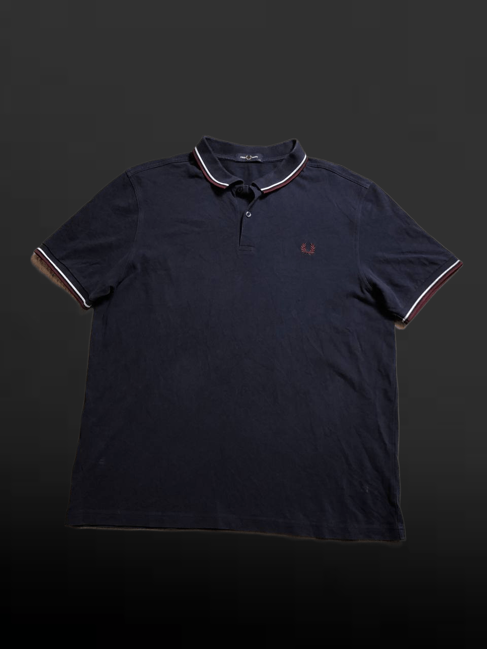 Fred Perry FRED PERRY Mens Navy Blue Plain Polo Shirt Size US XXL / EU 58 / 5 - 1 Thumbnail