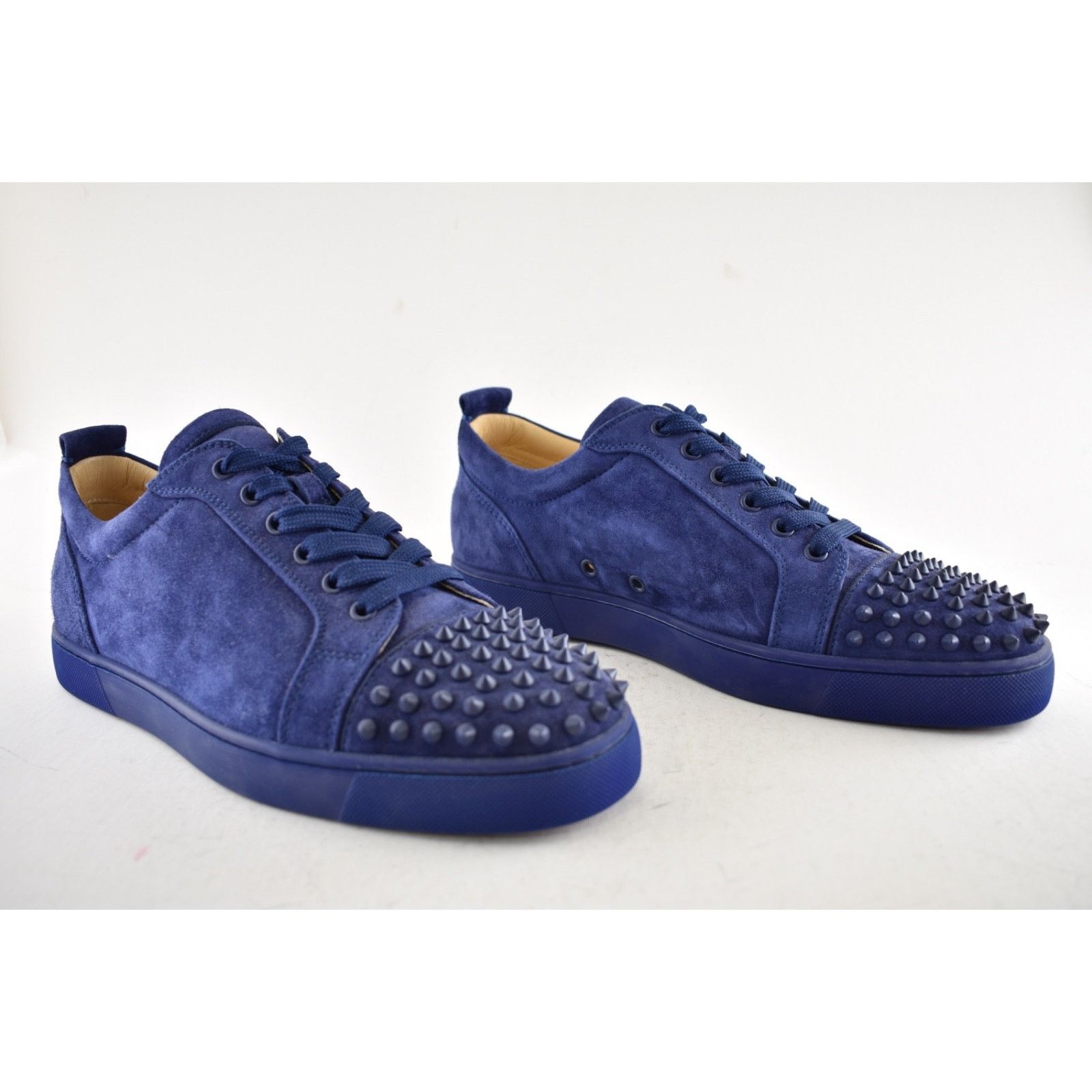 Christian Louboutin Christian Louboutin Louis Junior Spikes Flat China Blue Low Size US 10.5 / EU 43-44 - 4 Thumbnail
