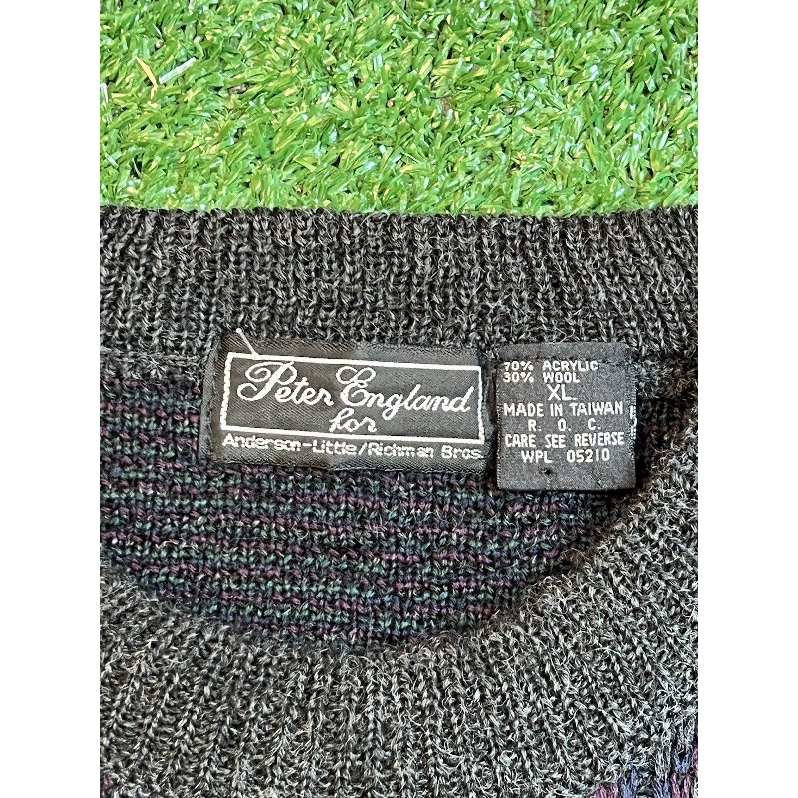 Other VTG Peter England Men XL Wool Crewneck Sweater Size US XL / EU 56 / 4 - 3 Thumbnail