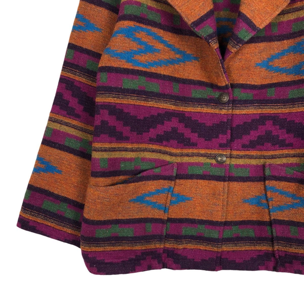 Japanese Brand 📌Native Navajo Aztec Design Chimayo Pull Over Jacket Ranch Size US S / EU 44-46 / 1 - 5 Thumbnail