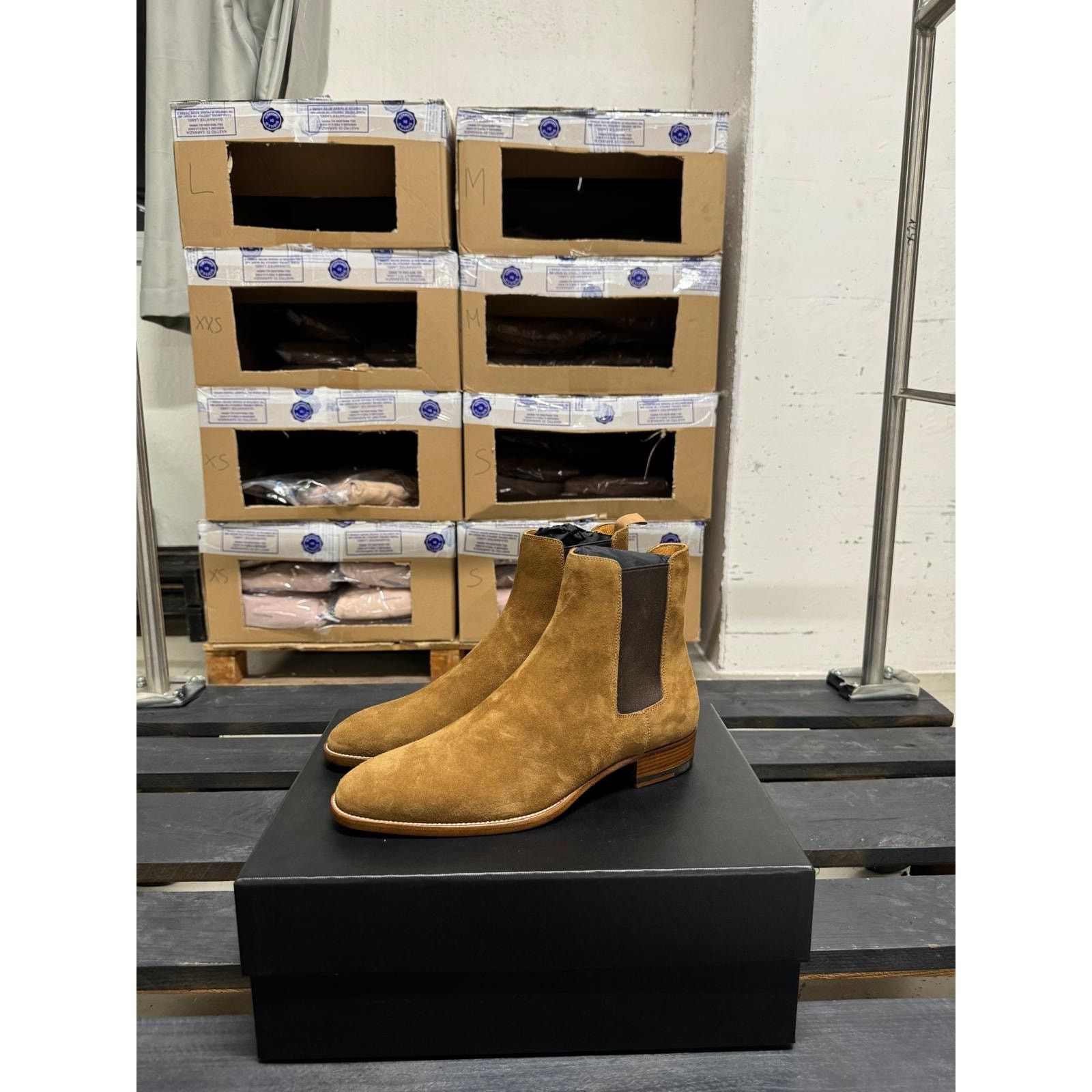 Saint Laurent Paris o1alsimx924 375680 Suede Chelsea Boots in Brown Size US 7.5 / EU 40-41 - 3 Thumbnail