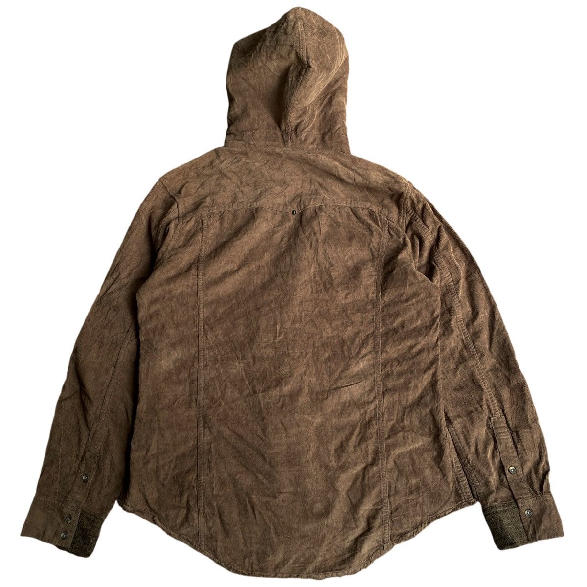If Six Was Nine × Le Grande Bleu (L.G.B.) × semanticdesign Rare Semantic Design Fur Hoodie Shirt Jacket Corduroy Size US S / EU 44-46 / 1 - 2 Thumbnail