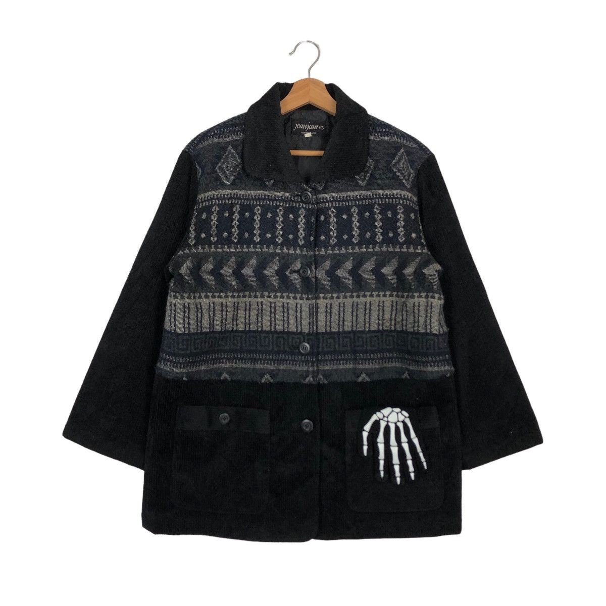 Japanese Brand 🔥VINTAGE CASUAL JACKET WOOL NAVAJO AZTEC DESIGN JEANJAURES Size US M / EU 48-50 / 2 - 1 Thumbnail