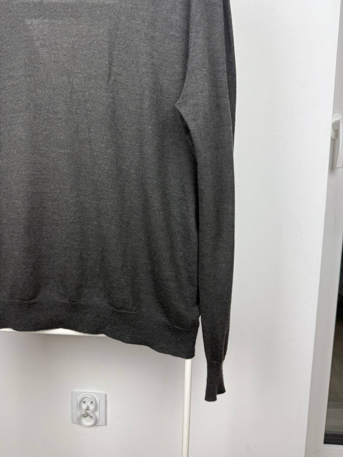 Dries Van Noten Grey Wool Cardigan Size US L / EU 52-54 / 3 - 9 Thumbnail