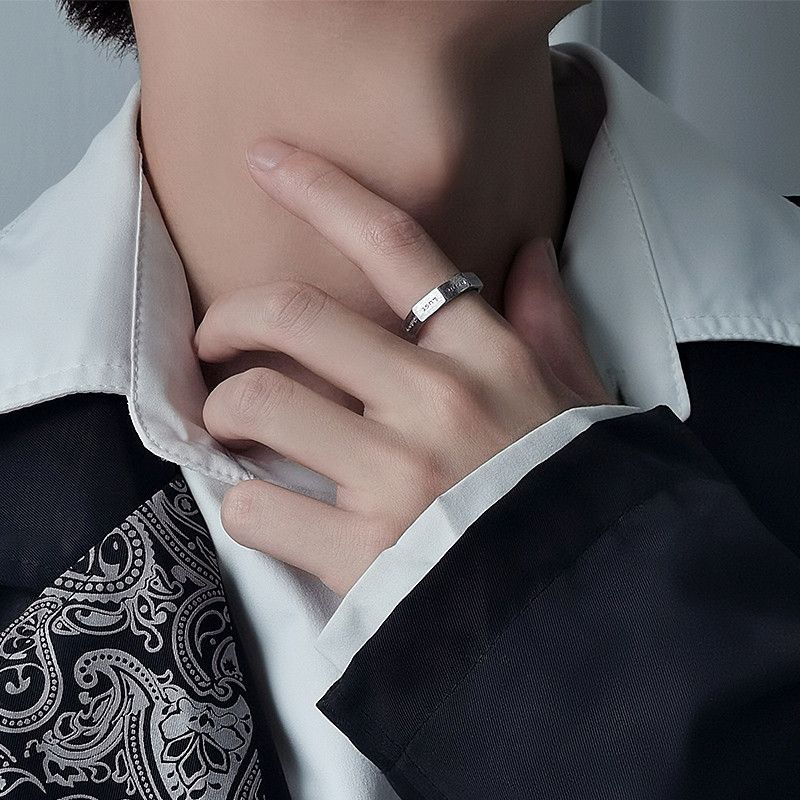Jewelry Punk Jewelry Rings Open Size Chrome Ring (Size 7-13) Size ONE SIZE - 3 Thumbnail