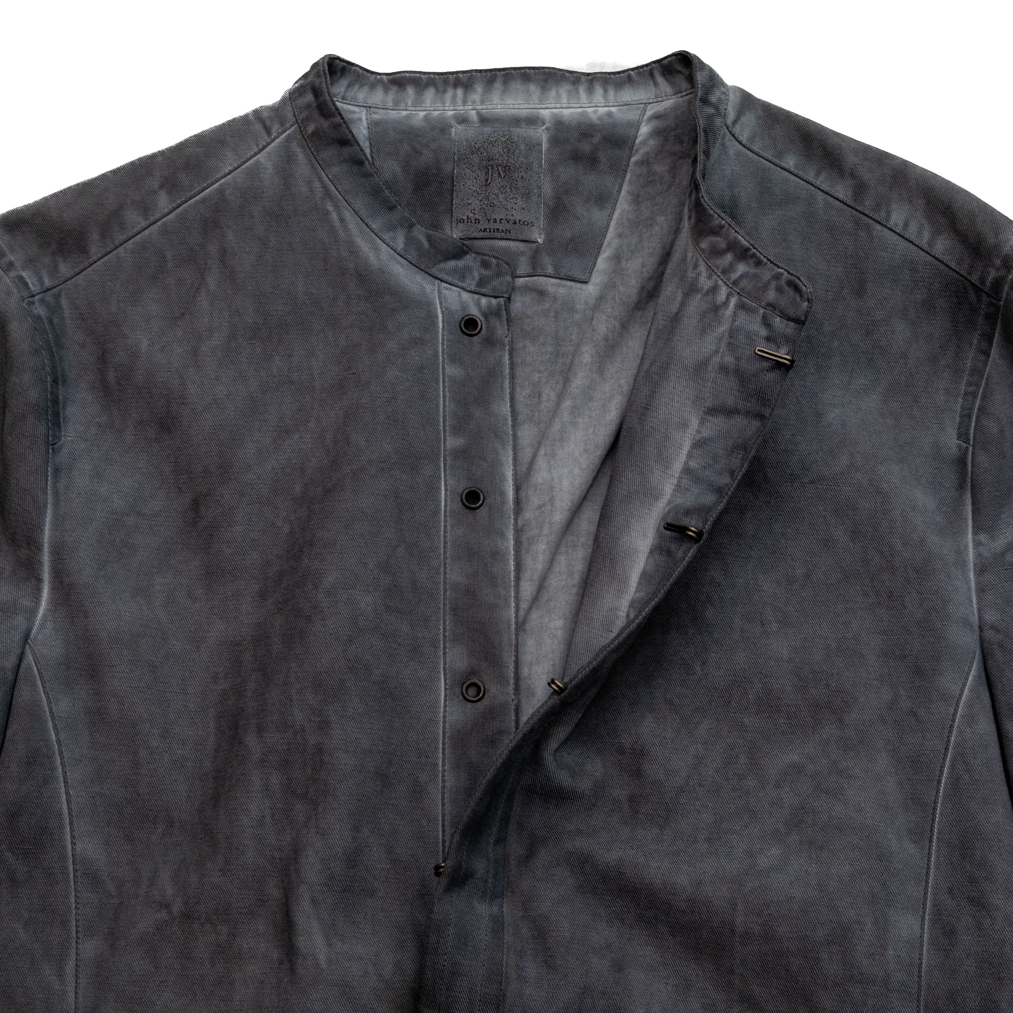 John Varvatos ohn Varvatos Cold Water Dye Hook & Bar Jacket Tailored Sz 40 Size 40S - 6 Thumbnail