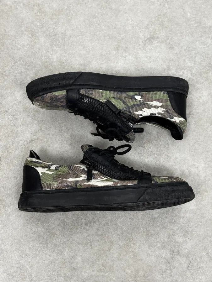 Giuseppe Zanotti Zanotti Camo Zips Black Sneakers Size US 9 / EU 42 - 3 Thumbnail