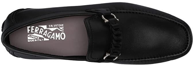Salvatore Ferragamo o1s1rm0724 Stuart Leather Loafers in Black Size US 12.5 / EU 45-46 - 6 Thumbnail
