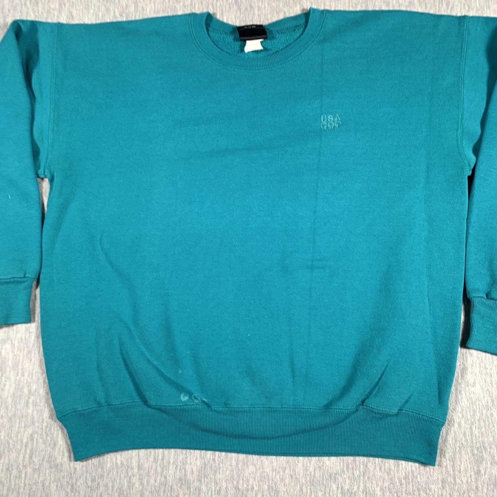 JCPenney Vintage USA Olympics Sweatshirt Mens Large Teal Crewneck JCPenney Size US XL / EU 56 / 4 - 2 Thumbnail