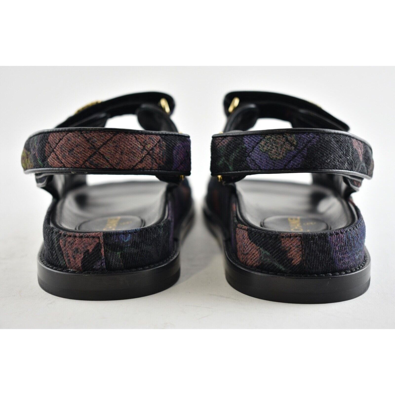 Chanel Chanel 21A Black Denim Graffiti CC Logo Mule Slide Strap Size US 8.5 / IT 38.5 - 11 Thumbnail