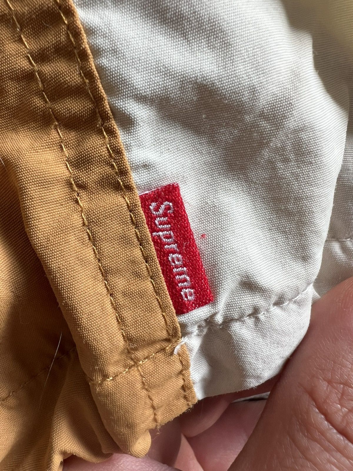 Supreme Supreme 2-Tone Zip Up Jacket - Gold Mustard / White - FW18 Size US M / EU 48-50 / 2 - 5 Thumbnail