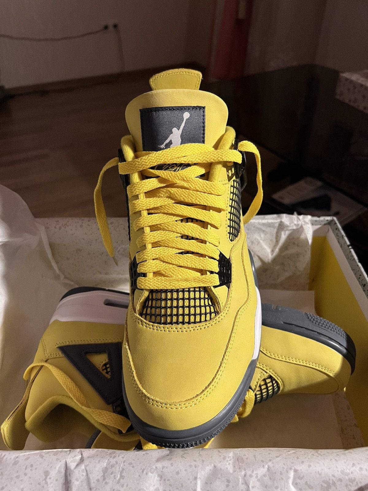 Jordan Brand Air Jordan 4 Retro Yellow Lighting Size US 9.5 / EU 42-43 - 8 Thumbnail