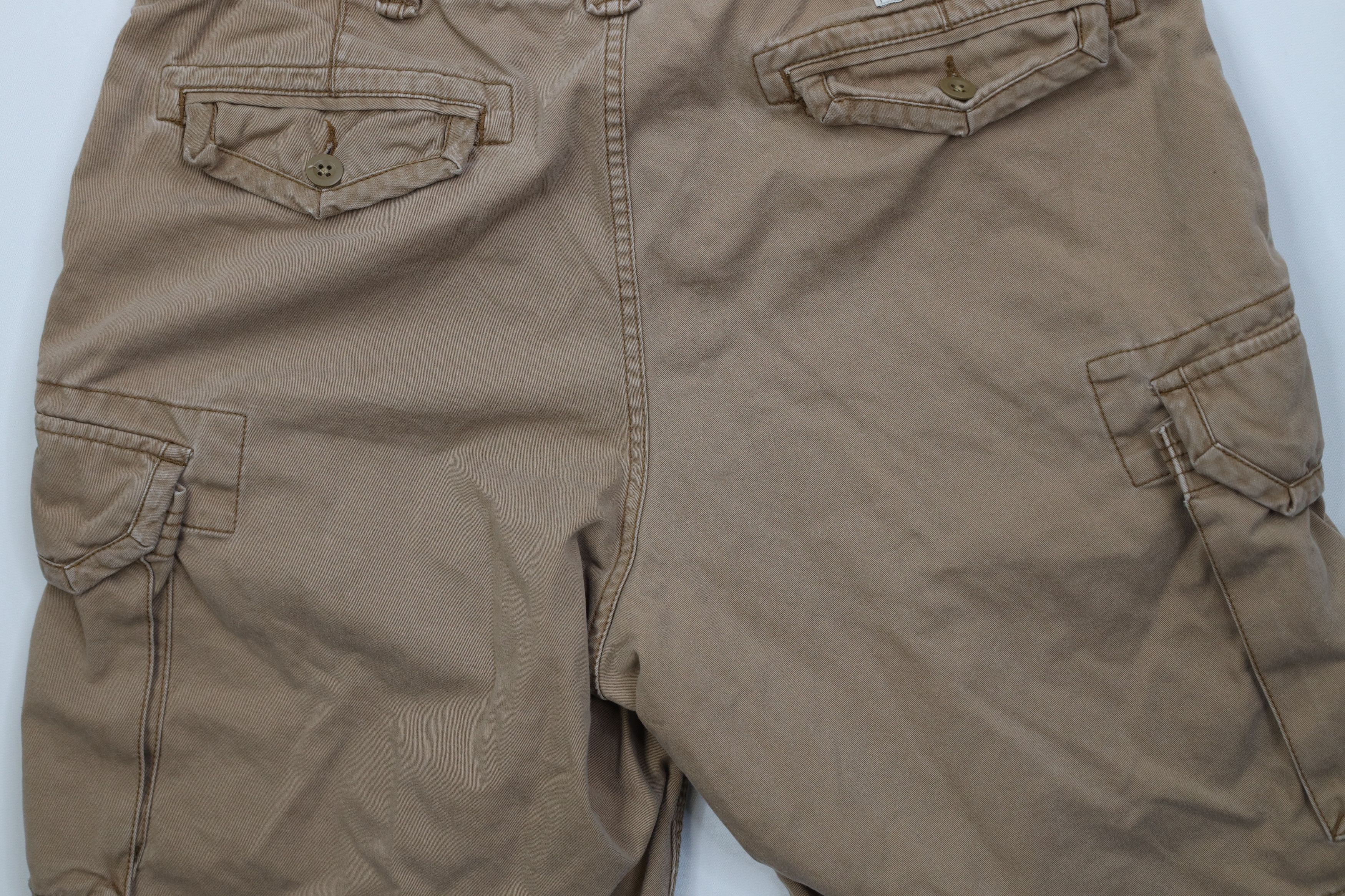 Polo Ralph Lauren Vintage 90s Ralph Lauren Surplus Cargo Shorts Brown Cotton Size US 36 / EU 52 - 11 Thumbnail