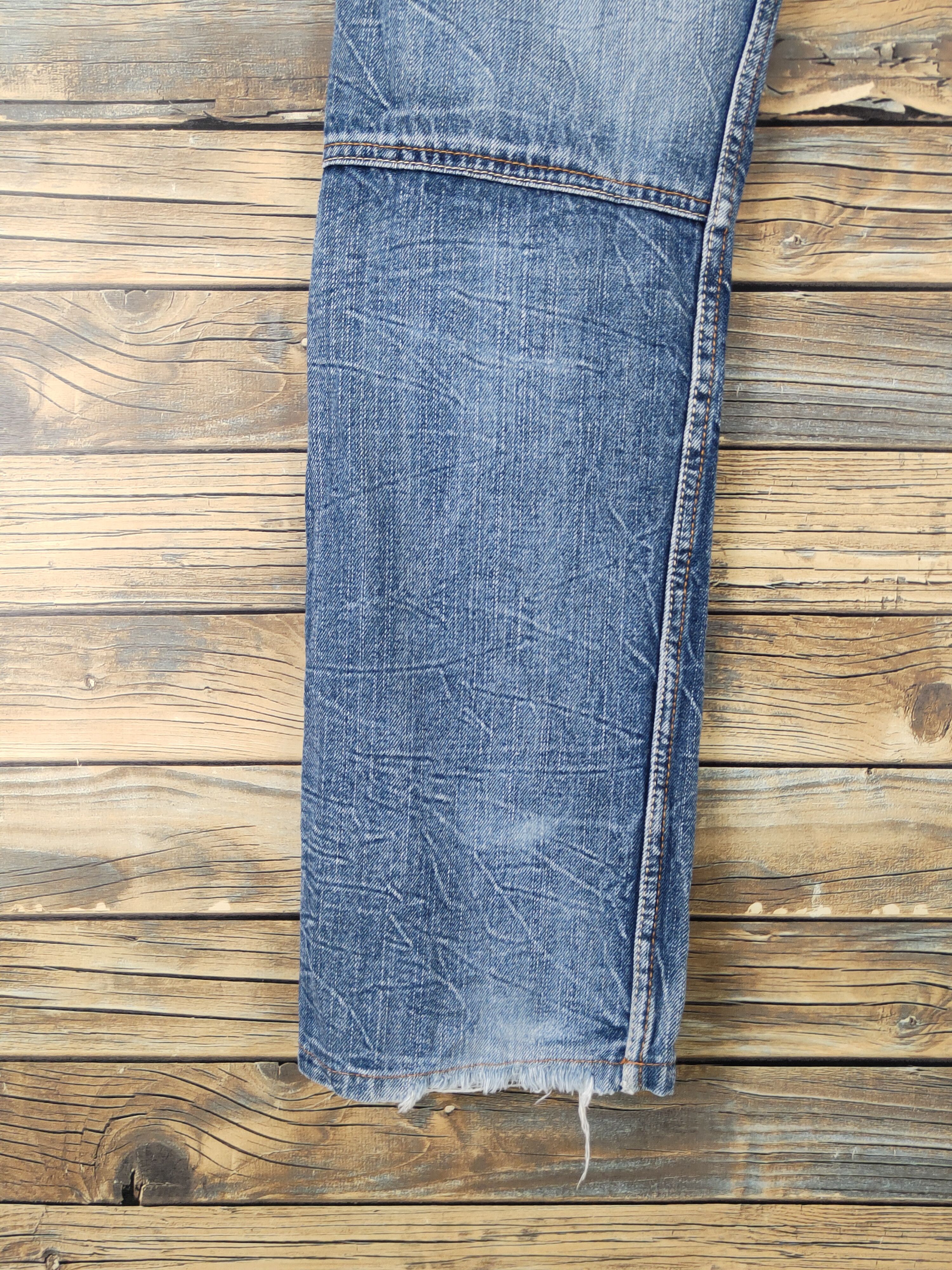 Japanese Brand Sunlucas double waist Distressed denim Ripped Jeans #W1988 Size US 30 / EU 46 - 9 Thumbnail