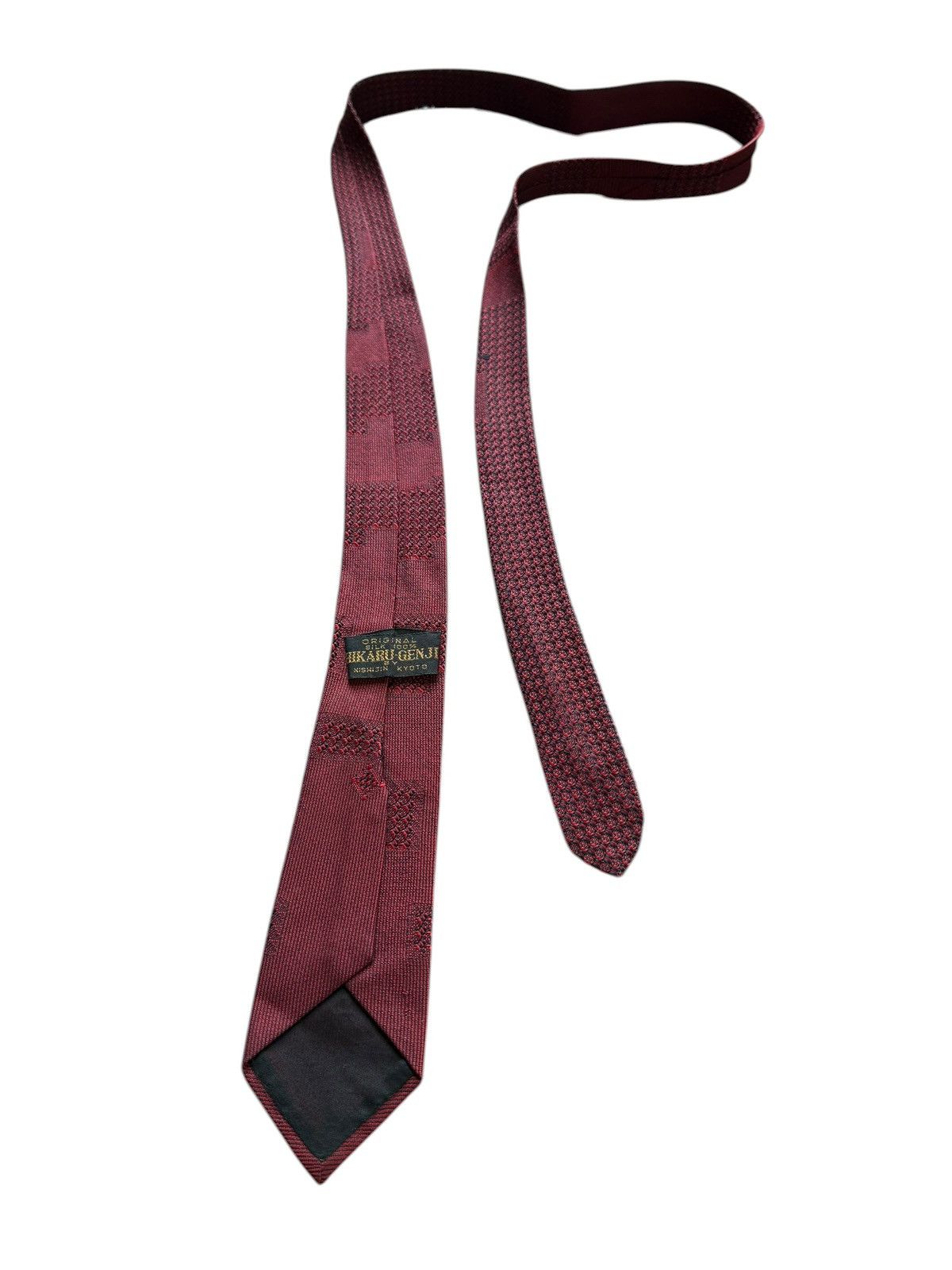 Other Vintage Nishijin Silk Tie – HIKARUGENJI – Kyoto Woven Size ONE SIZE - 4 Thumbnail