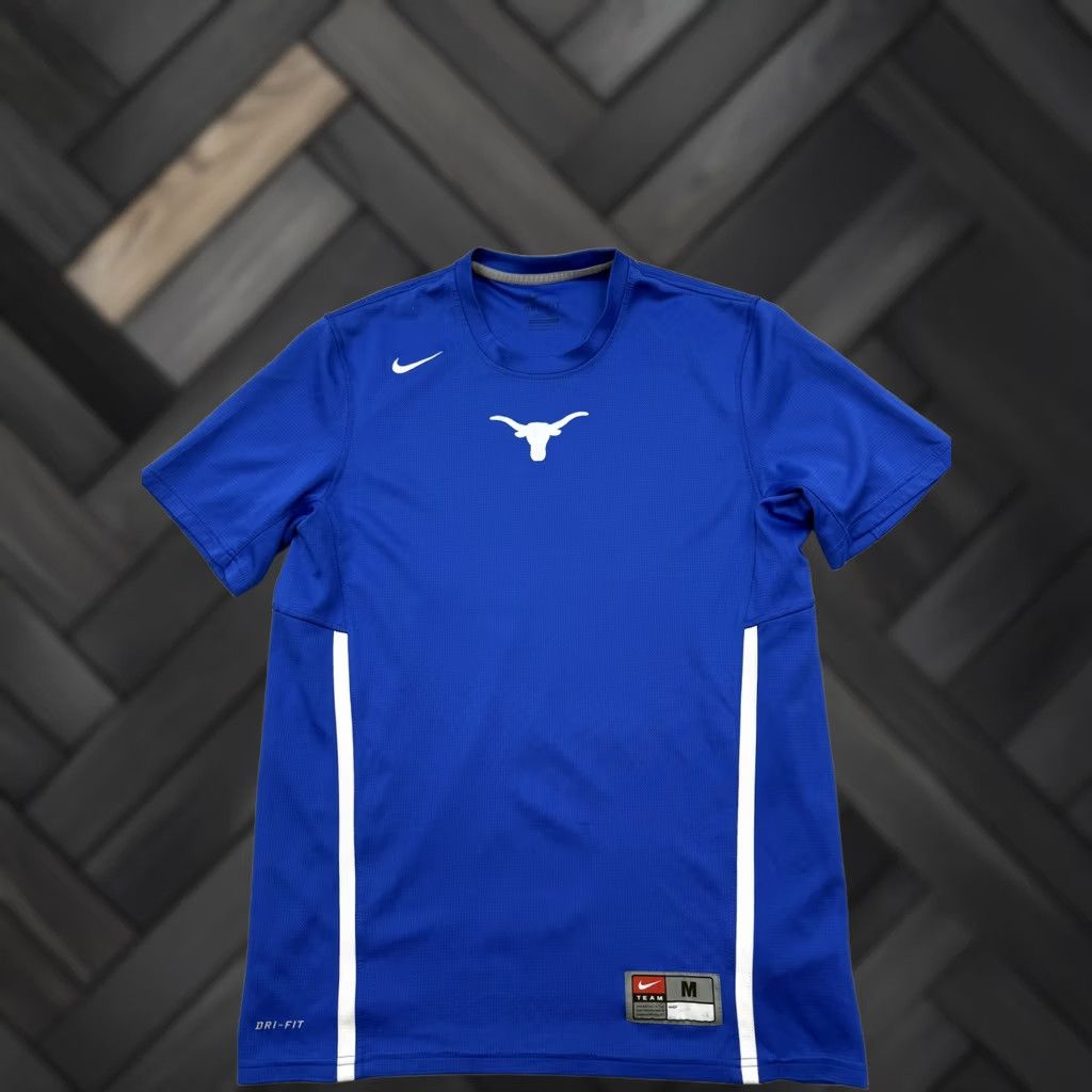 Nike Nike Texas Longhorns Dri-FIT Blue M Men T-Shirt Size US M / EU 48-50 / 2 - 1 Thumbnail