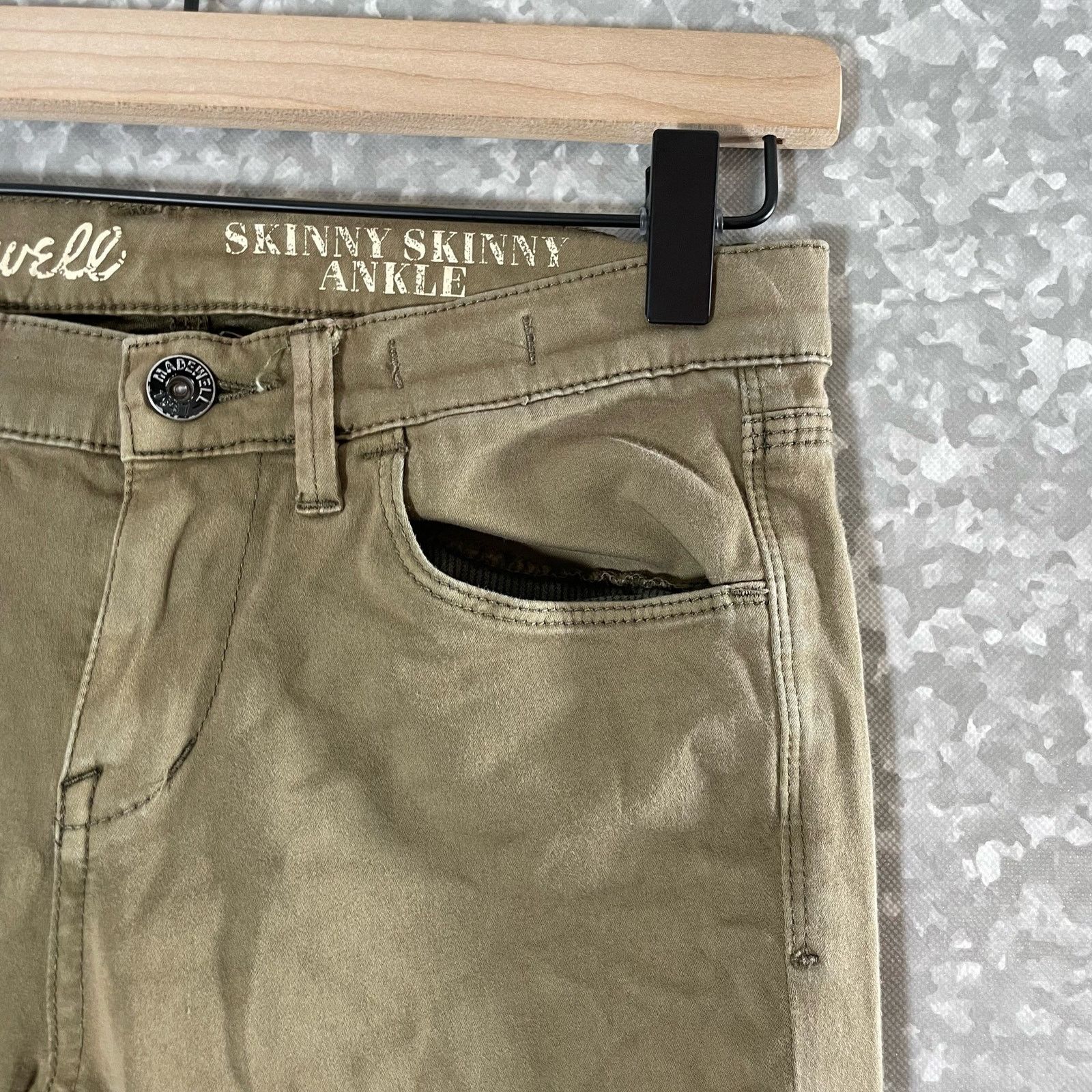 Madewell Madewell Garment Dyed Skinny Skinny Ankle Jeans - Size 25 Size 25" / US 0 / IT 36 - 3 Thumbnail